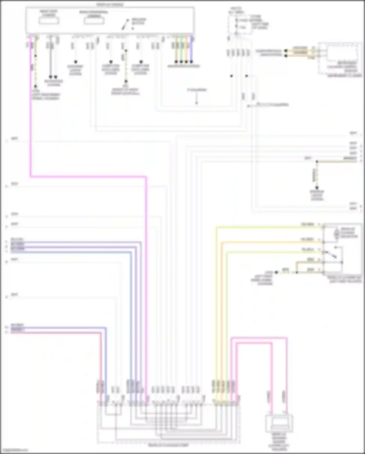 Teramont X Volkswagen I facelift (2021-2024): Trunk & fuel door release circuit (2 of 3)