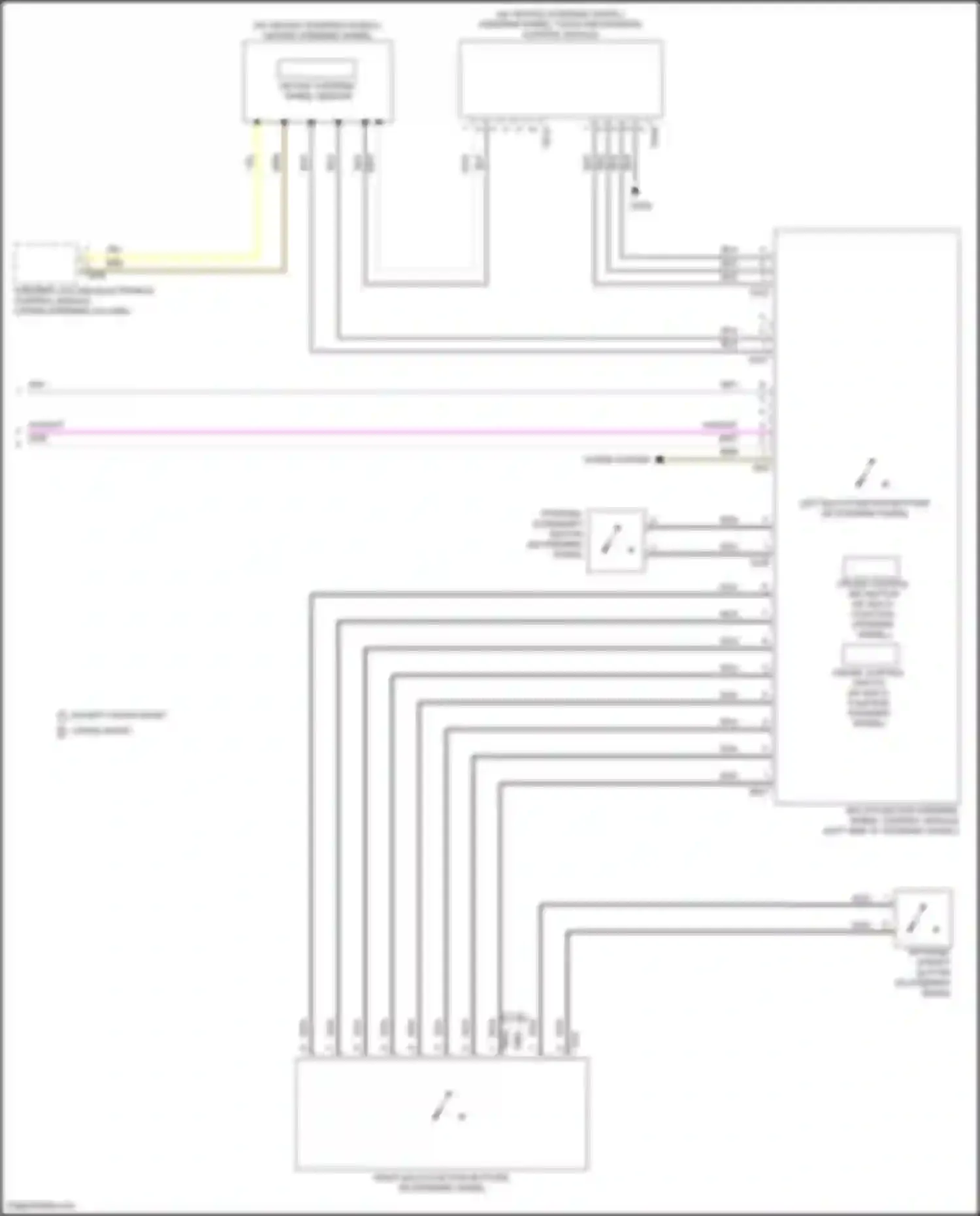 Teramont Volkswagen I facelift (2021-2024): Steering column electronic systems control module circuit (2 of 2)