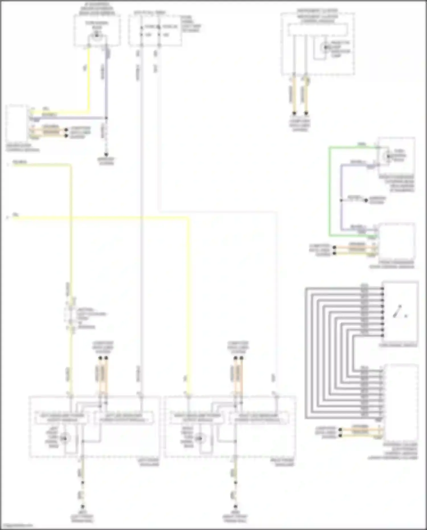 Teramont Volkswagen I facelift (2021-2024): Exterior lamps circuit (3 of 3)