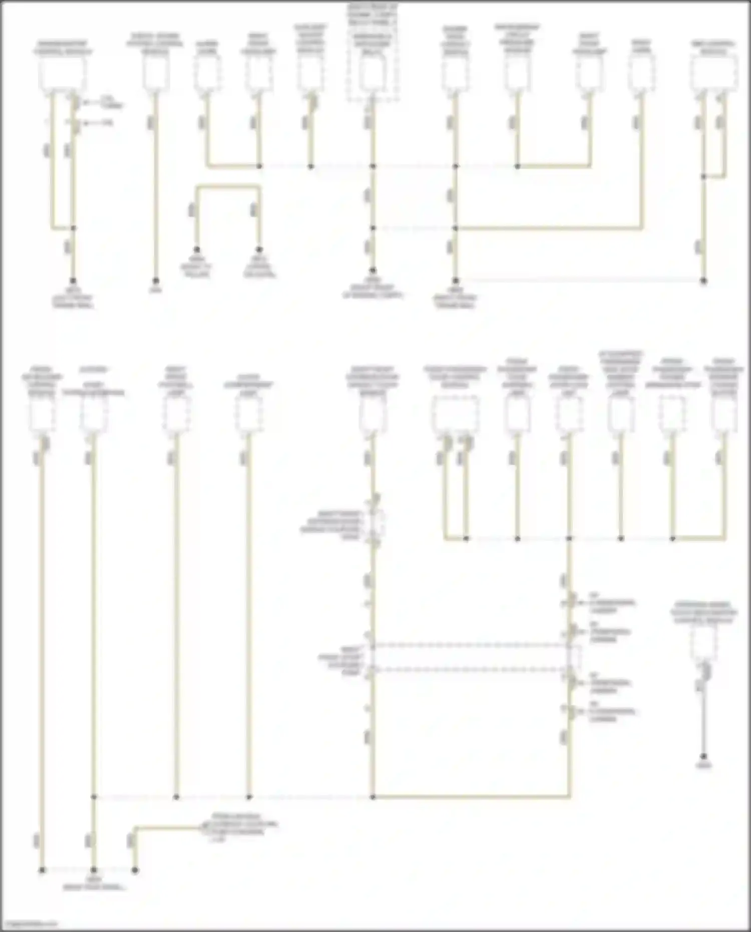 Teramont Volkswagen I facelift (2021-2024): Ground distribution circuit (3 of 5)