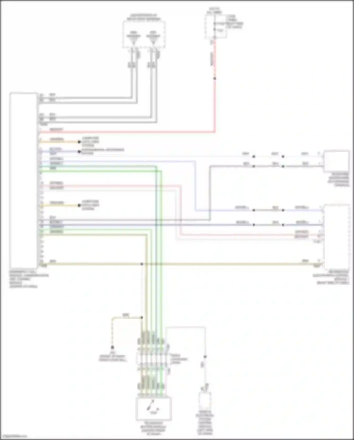 Teramont Volkswagen I facelift (2021-2024): Emergency call circuit, w/ standard radio