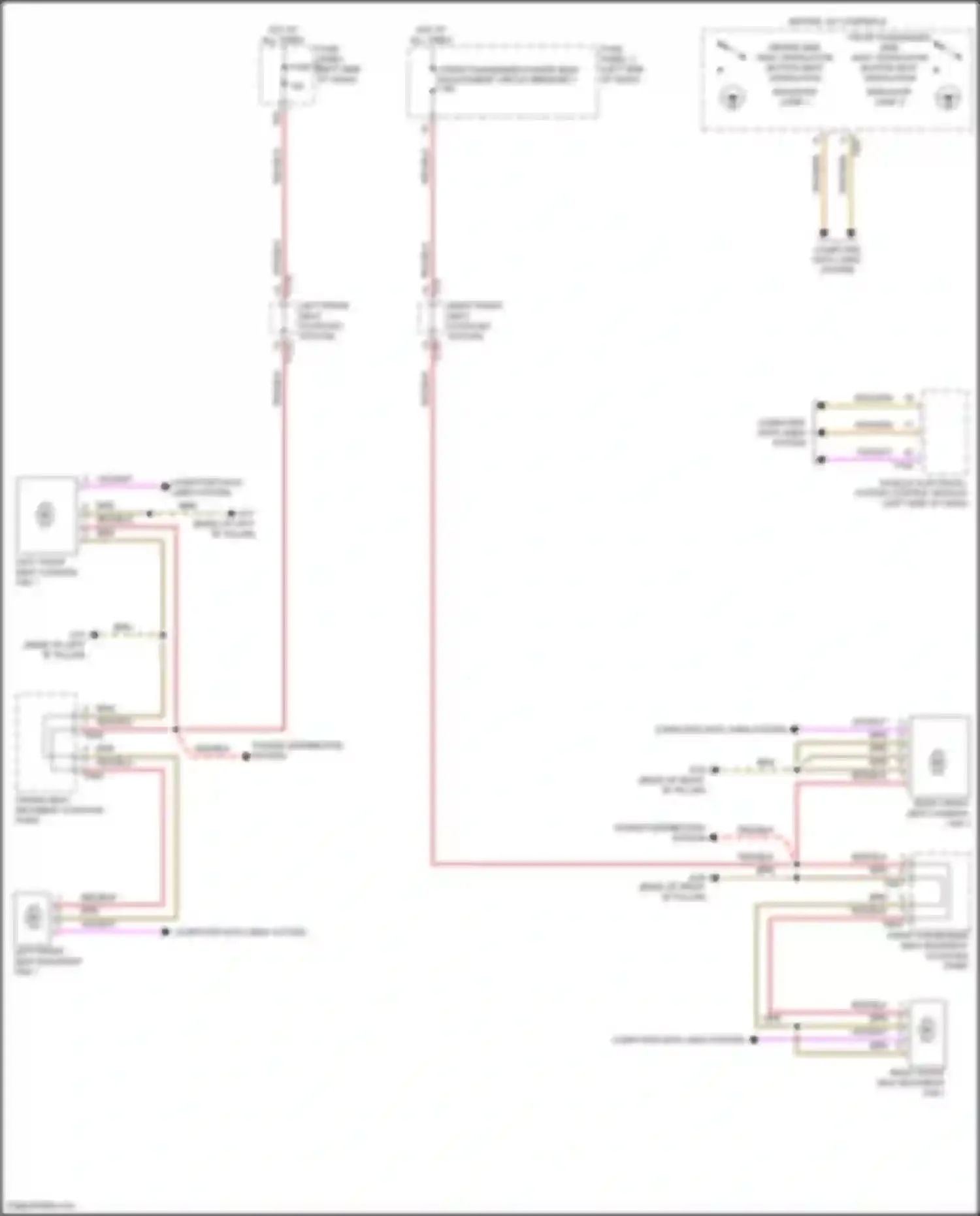 Teramont Volkswagen I facelift (2021-2024): Seat ventilation circuit