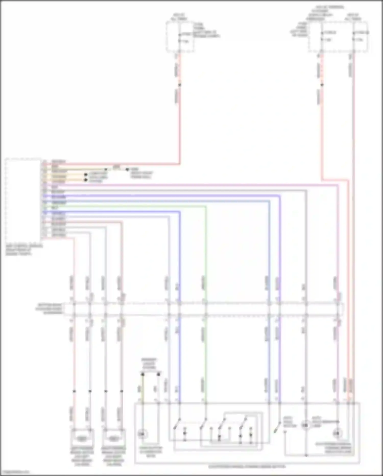 Teramont Volkswagen I facelift (2021-2024): Park brake release circuit