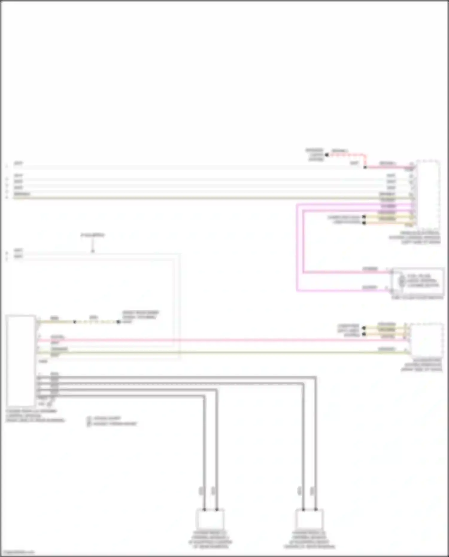 Teramont Volkswagen I facelift (2021-2024): Trunk & fuel door release circuit (3 of 3)