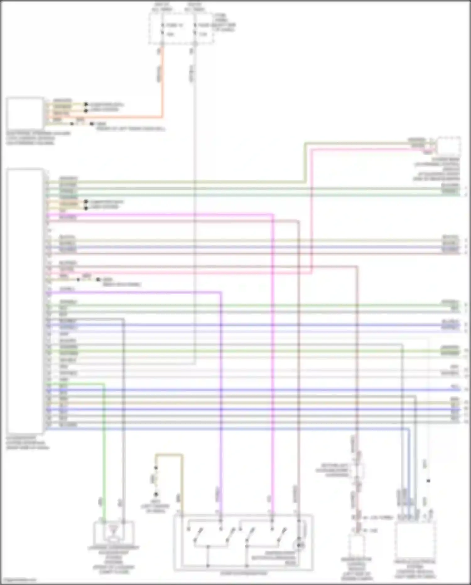 Wiring diagram access/start system interface for Volkswagen Teramont I facelift (2021-2024) (1 of 7)