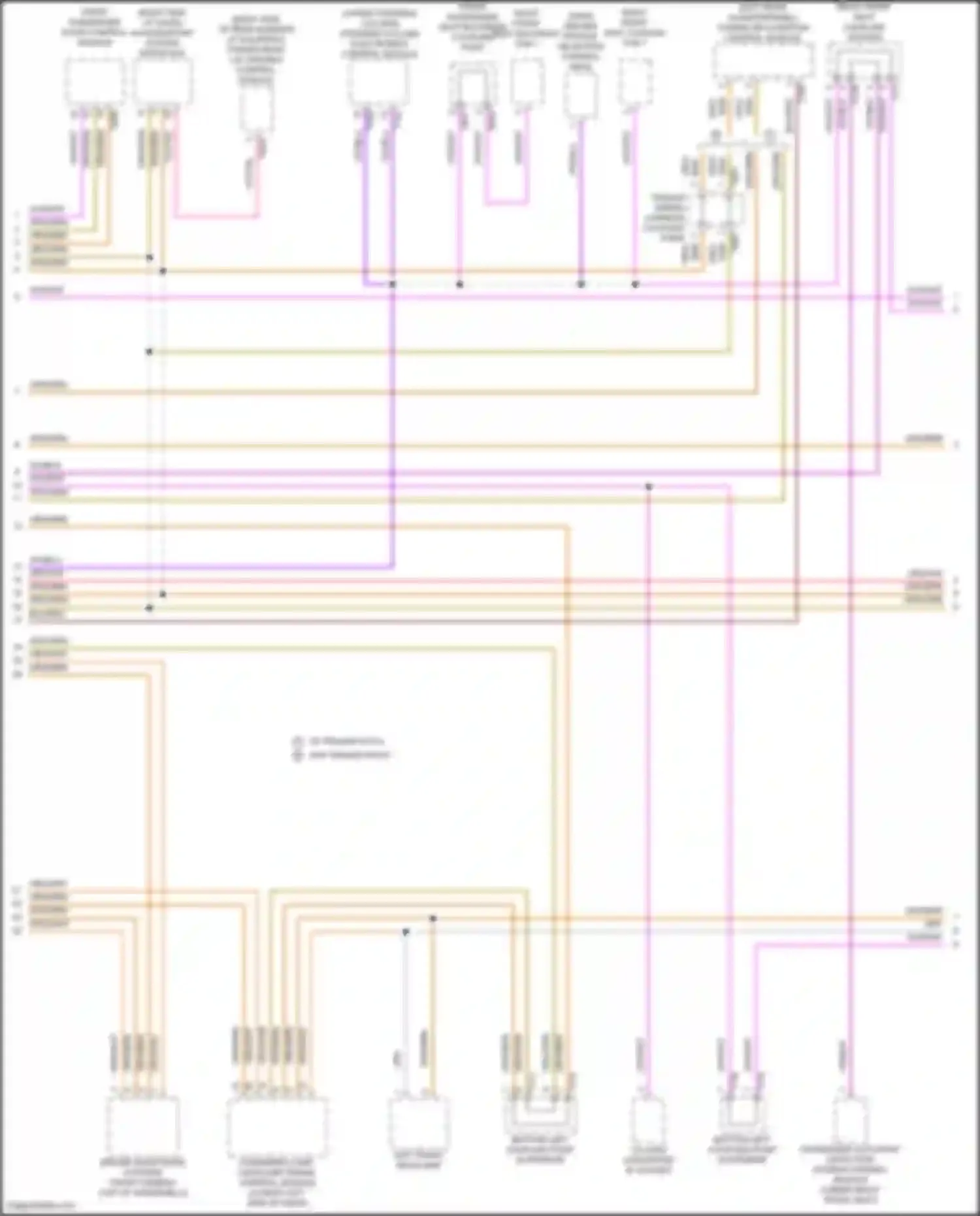 Wiring diagram access/start system interface for Volkswagen Teramont I facelift (2021-2024) (2 of 7)