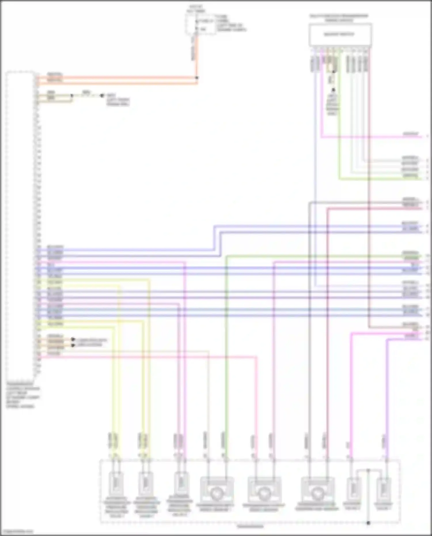 Wiring diagram backup switch for Volkswagen Teramont I facelift (2021-2024) (1 of 3)