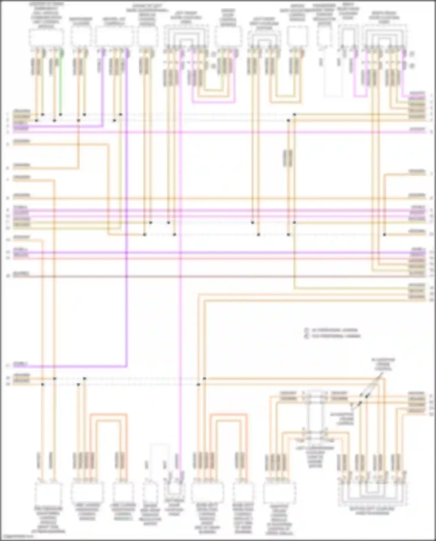 Wiring diagram driver door control module for Volkswagen Teramont I facelift (2021-2024) (12 of 16)