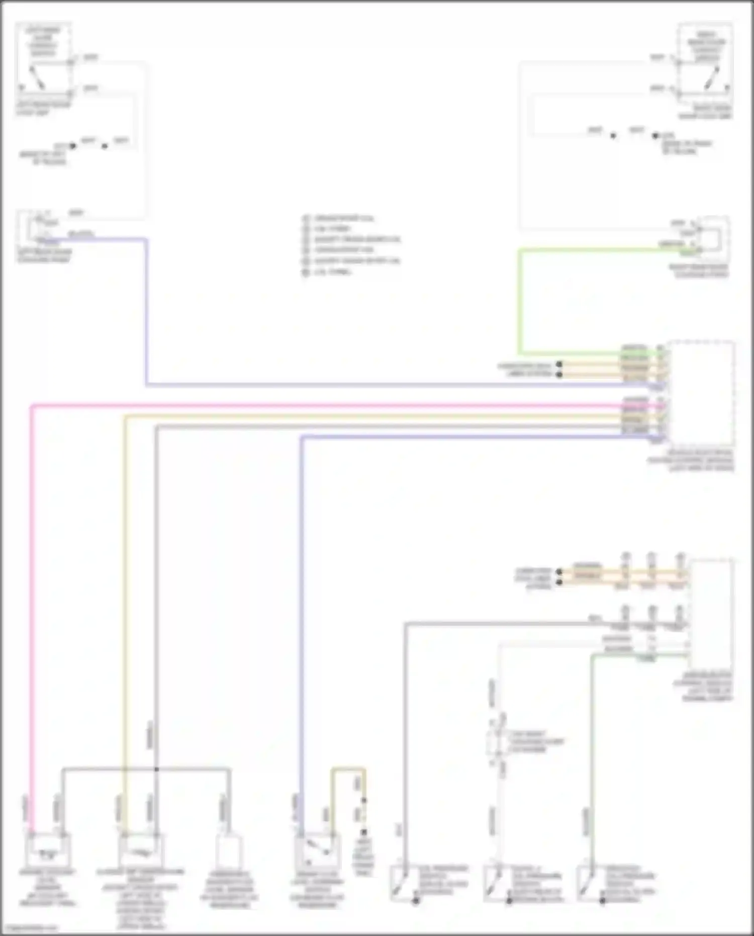 Wiring diagram engine coolant level sensor for Volkswagen Teramont I facelift (2021-2024) (3 of 4)