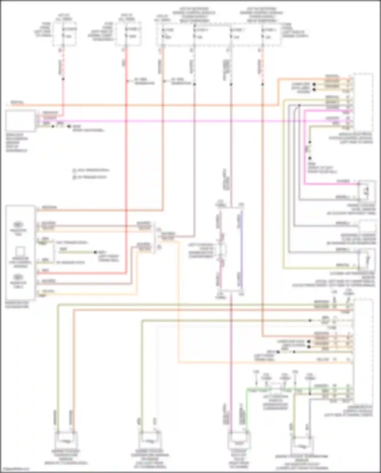 Wiring diagram engine coolant temperature sensor on radiator outlet for Volkswagen Teramont I facelift (2021-2024) (1 of 5)