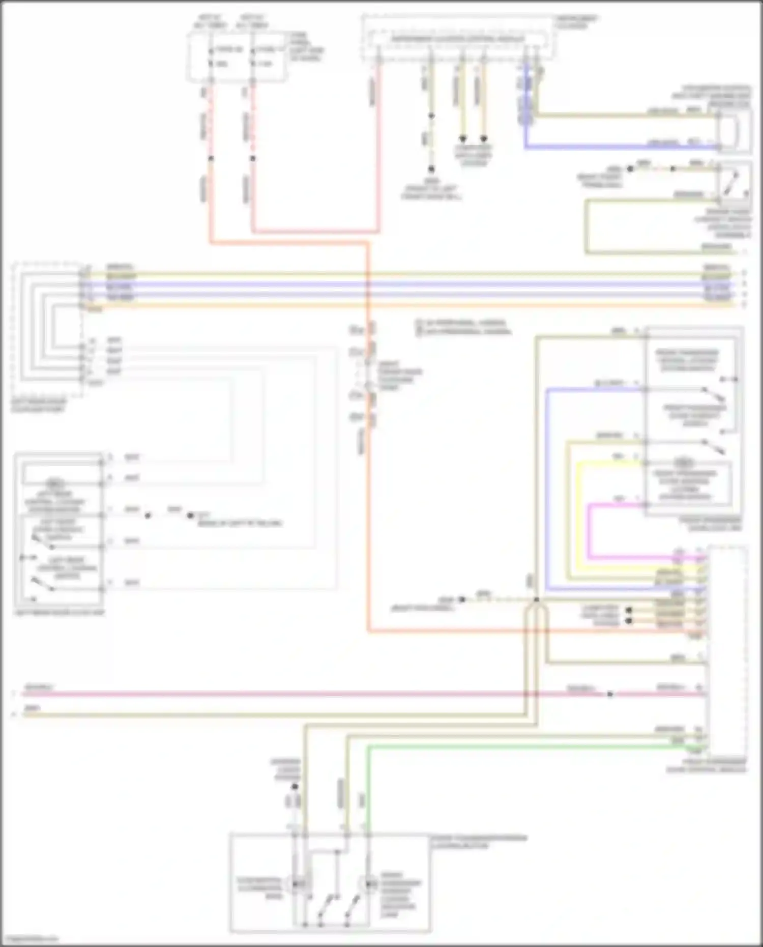 Wiring diagram fuse panel c for Volkswagen Teramont I facelift (2021-2024) (4 of 75)