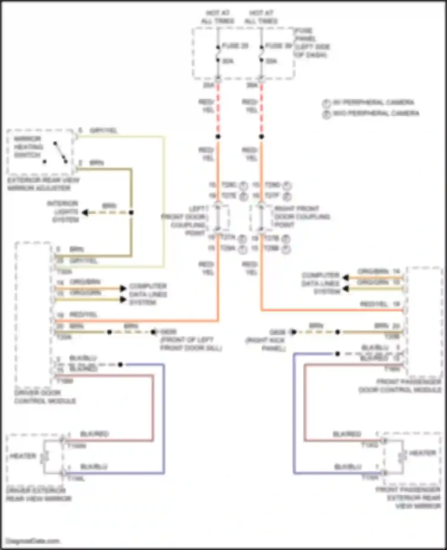 Wiring diagram fuse panel c for Volkswagen Teramont I facelift (2021-2024) (22 of 75)
