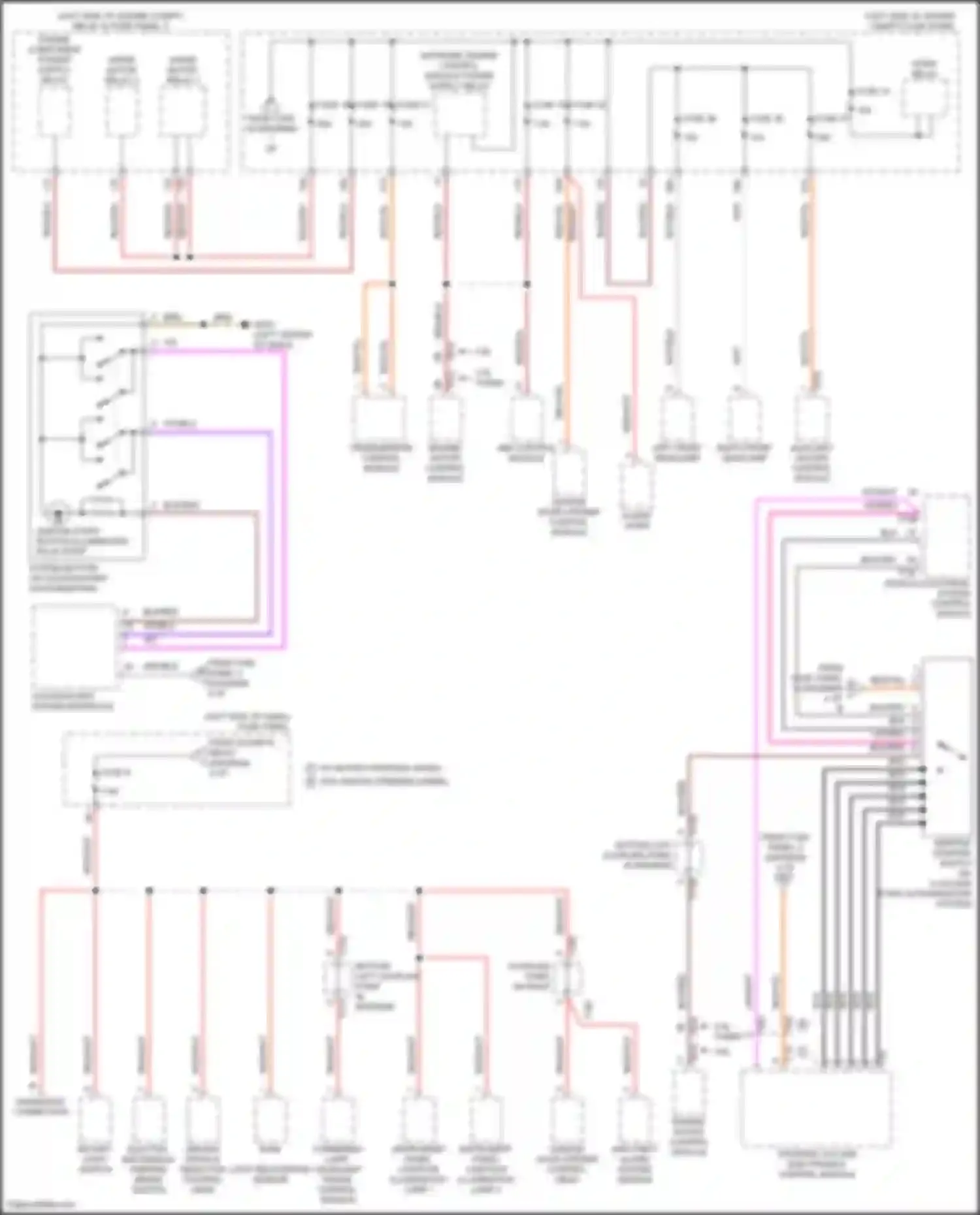 Wiring diagram garage door opener control module for Volkswagen Teramont I facelift (2021-2024) (1 of 1)