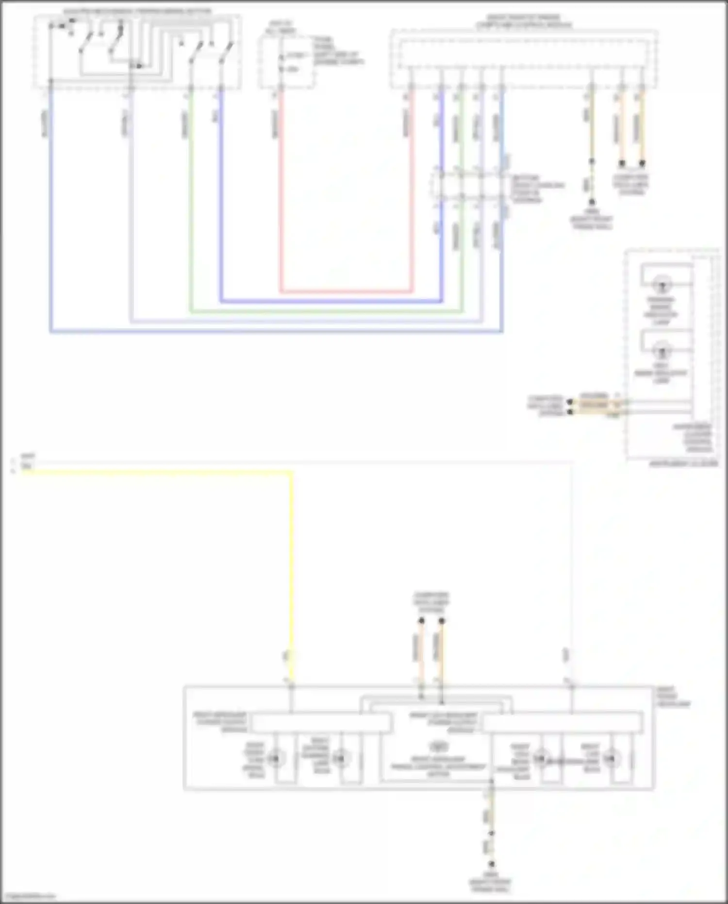 Wiring diagram high beam indicator lamp for Volkswagen Teramont I facelift (2021-2024) (1 of 2)