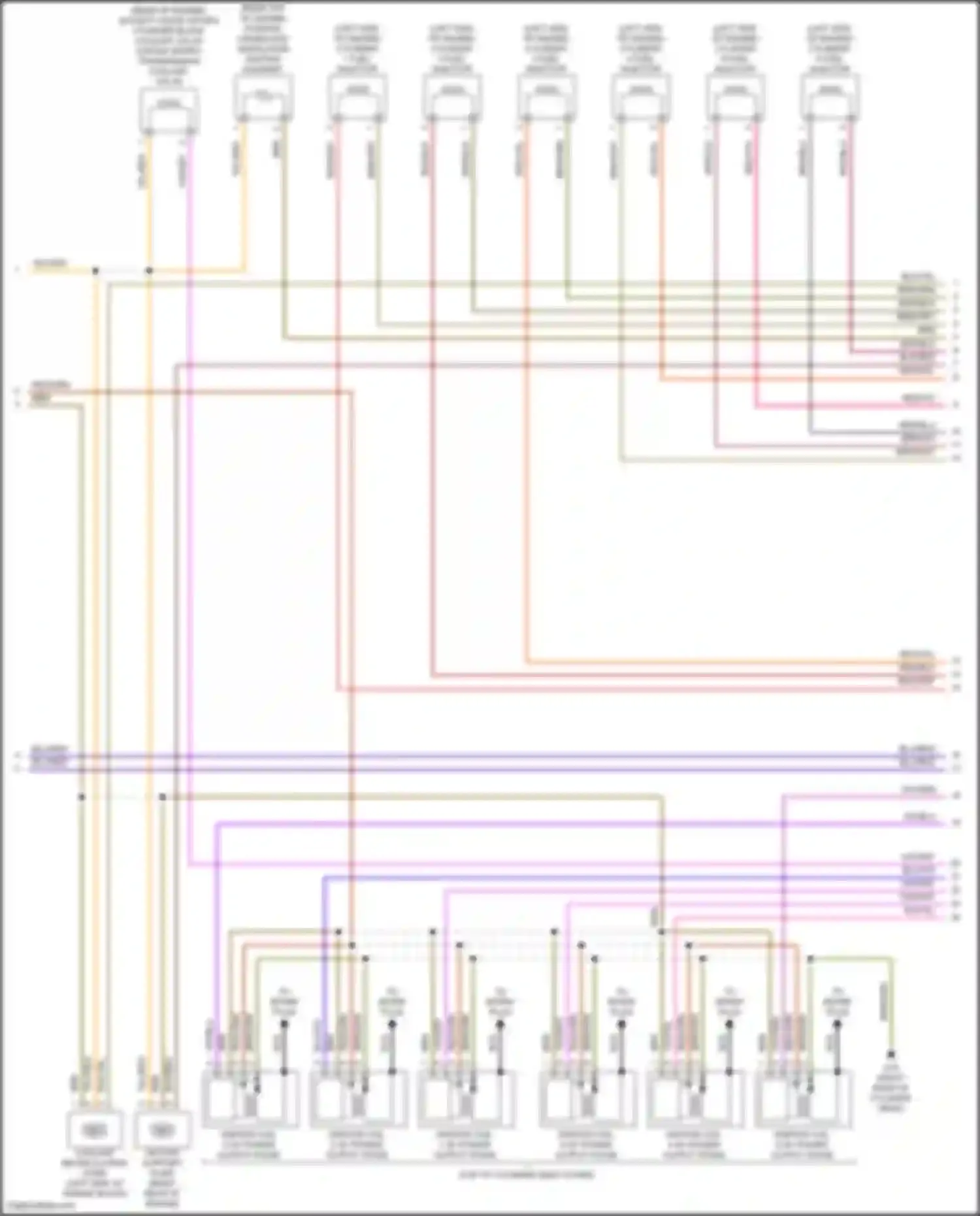 Wiring diagram ignition coil 6 w/ power output stage for Volkswagen Teramont I facelift (2021-2024) (2 of 2)