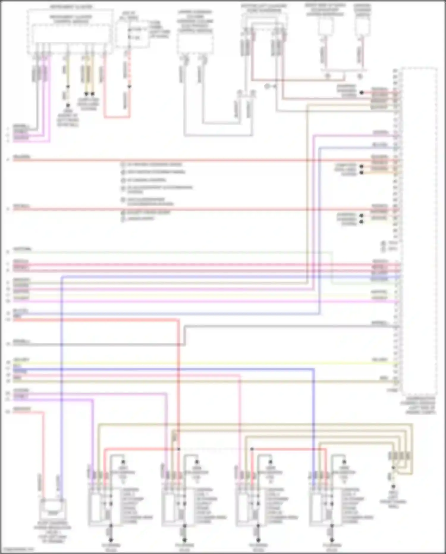 Wiring diagram ignition/ starter switch for Volkswagen Teramont I facelift (2021-2024) (2 of 3)