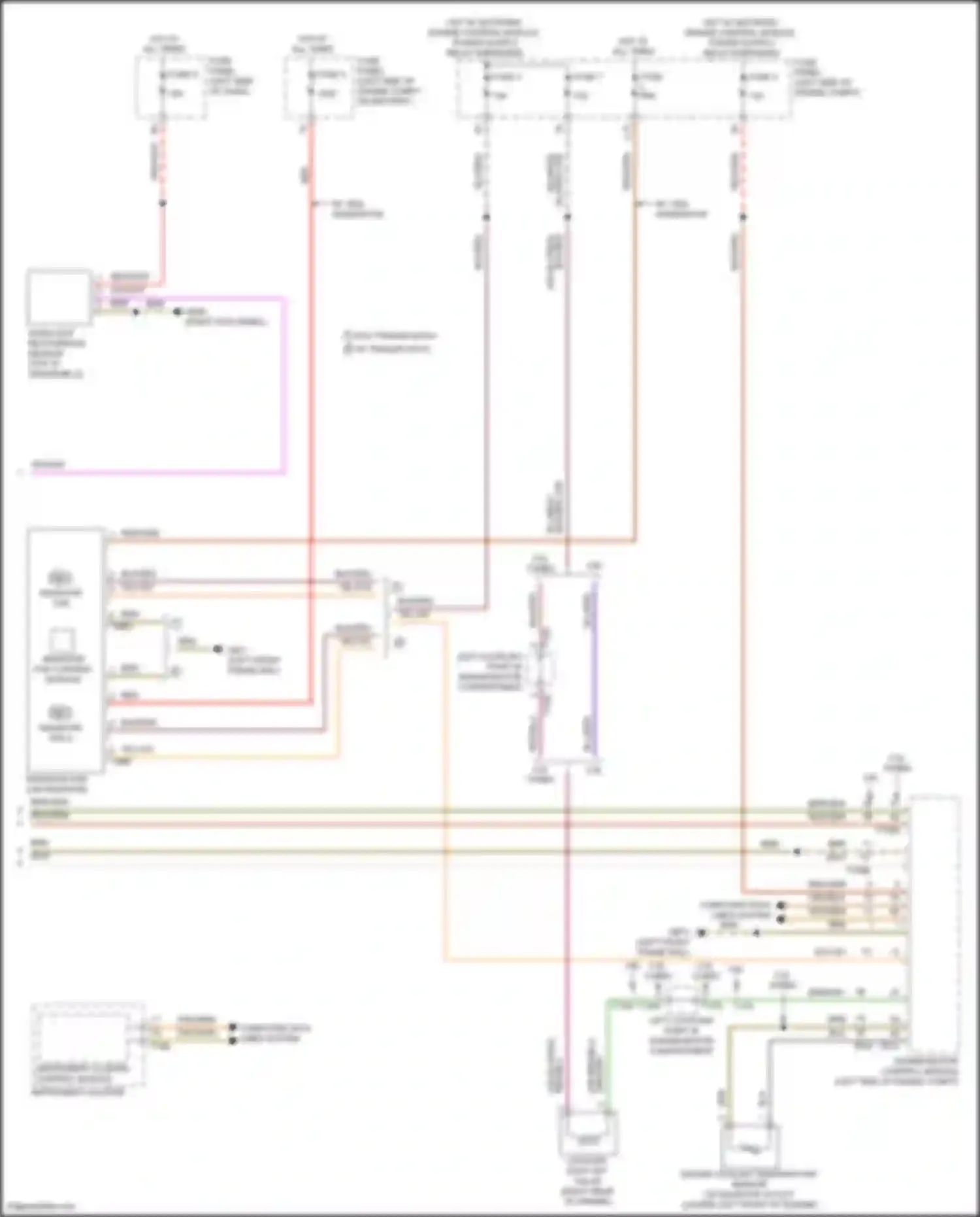 Wiring diagram instrument cluster control module instrument cluster for Volkswagen Teramont I facelift (2021-2024) (2 of 2)