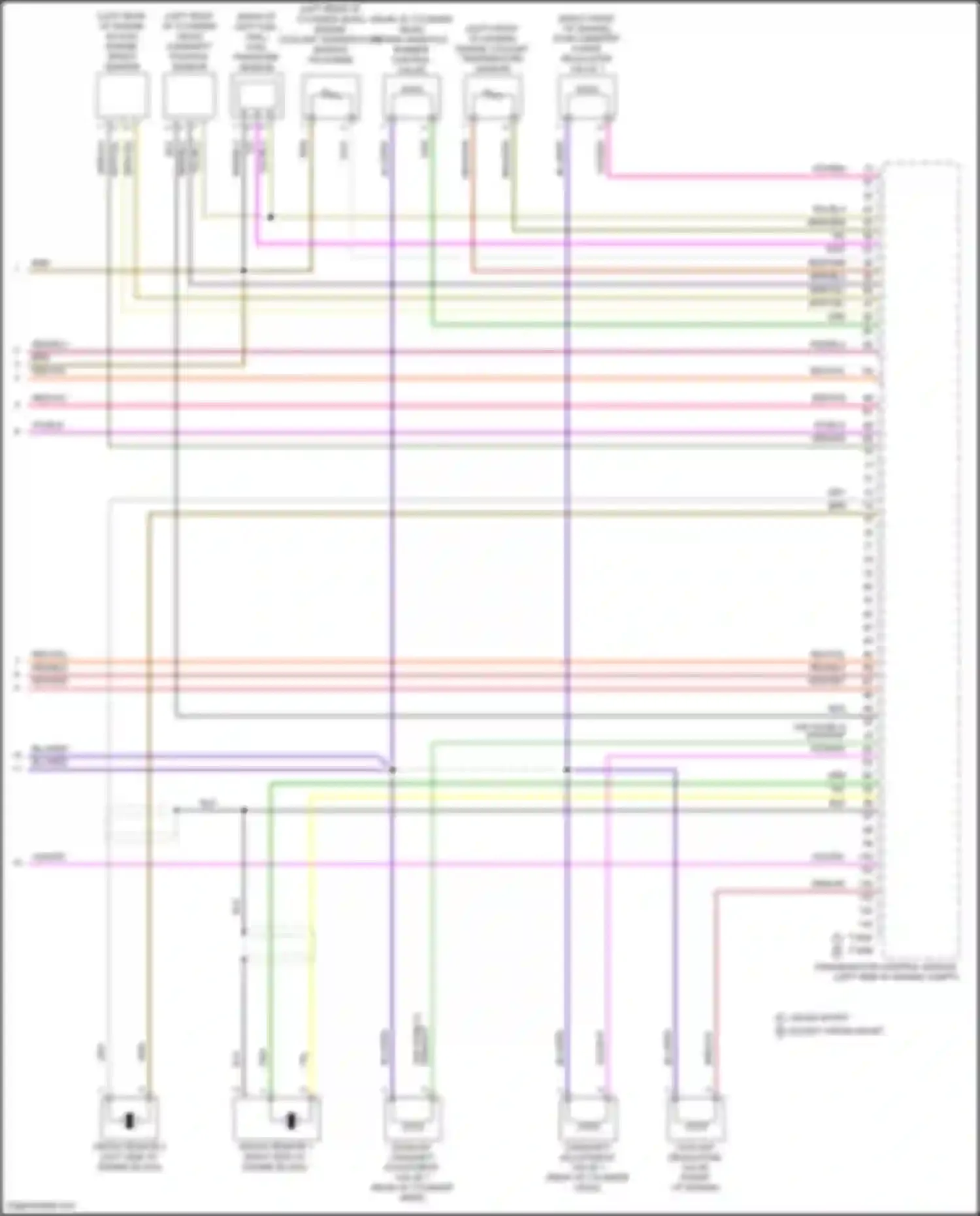Wiring diagram knock sensor 1 for Volkswagen Teramont I facelift (2021-2024) (2 of 2)
