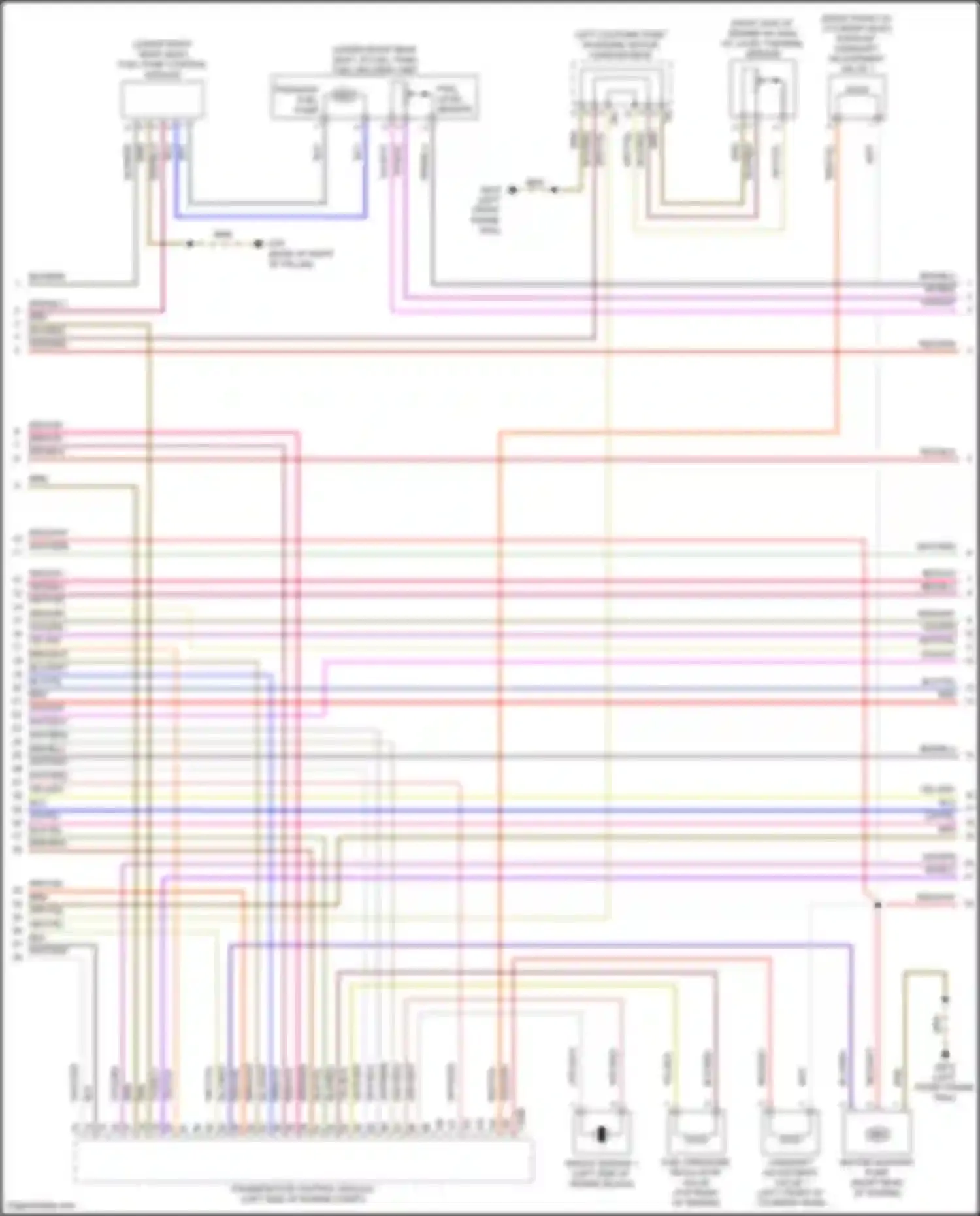 Wiring diagram knock sensor 1 for Volkswagen Teramont I facelift (2021-2024) (1 of 2)