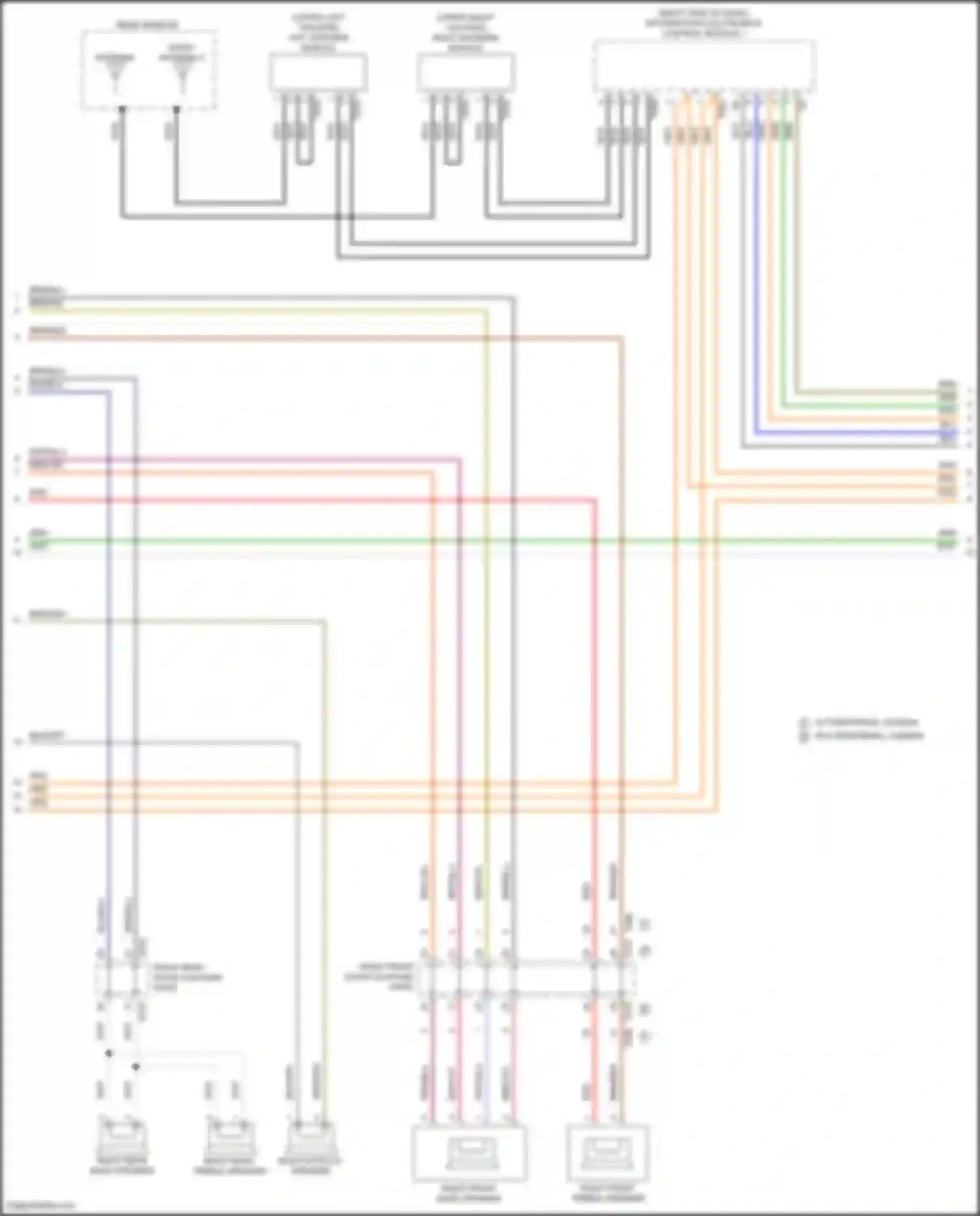 Wiring diagram left antenna module for Volkswagen Teramont I facelift (2021-2024) (1 of 4)