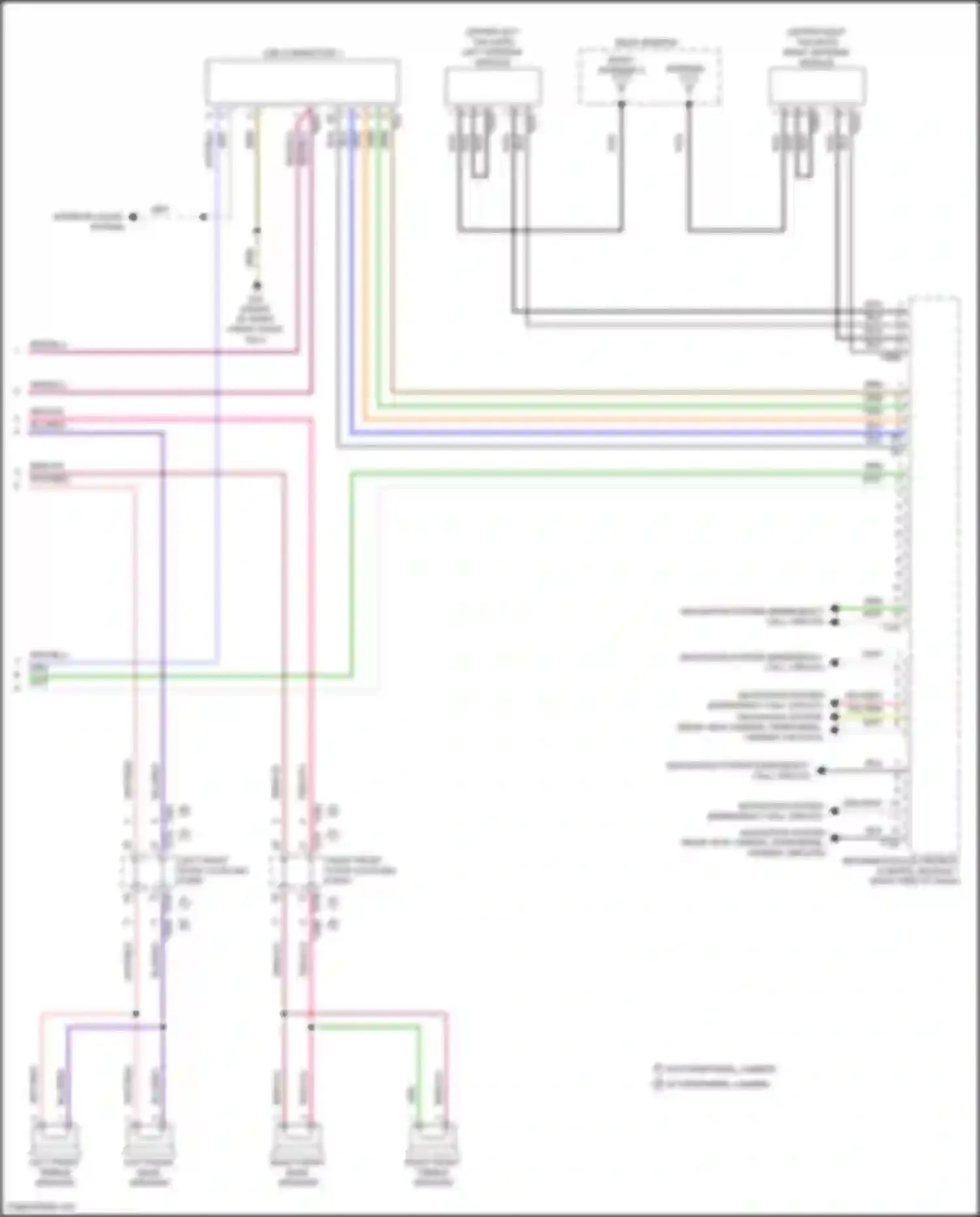 Wiring diagram left front door coupling point for Volkswagen Teramont I facelift (2021-2024) (9 of 22)
