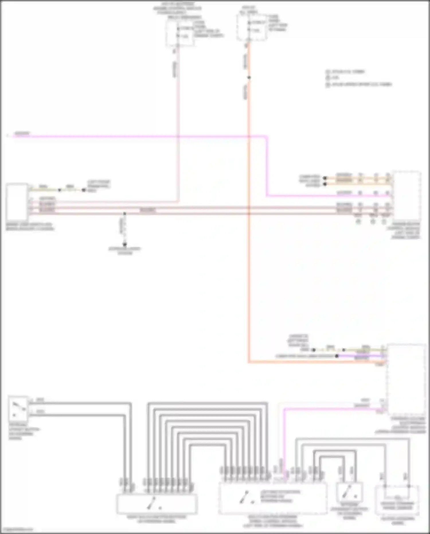 Wiring diagram multi-function steering wheel control module for Volkswagen Teramont I facelift (2021-2024) (1 of 5)