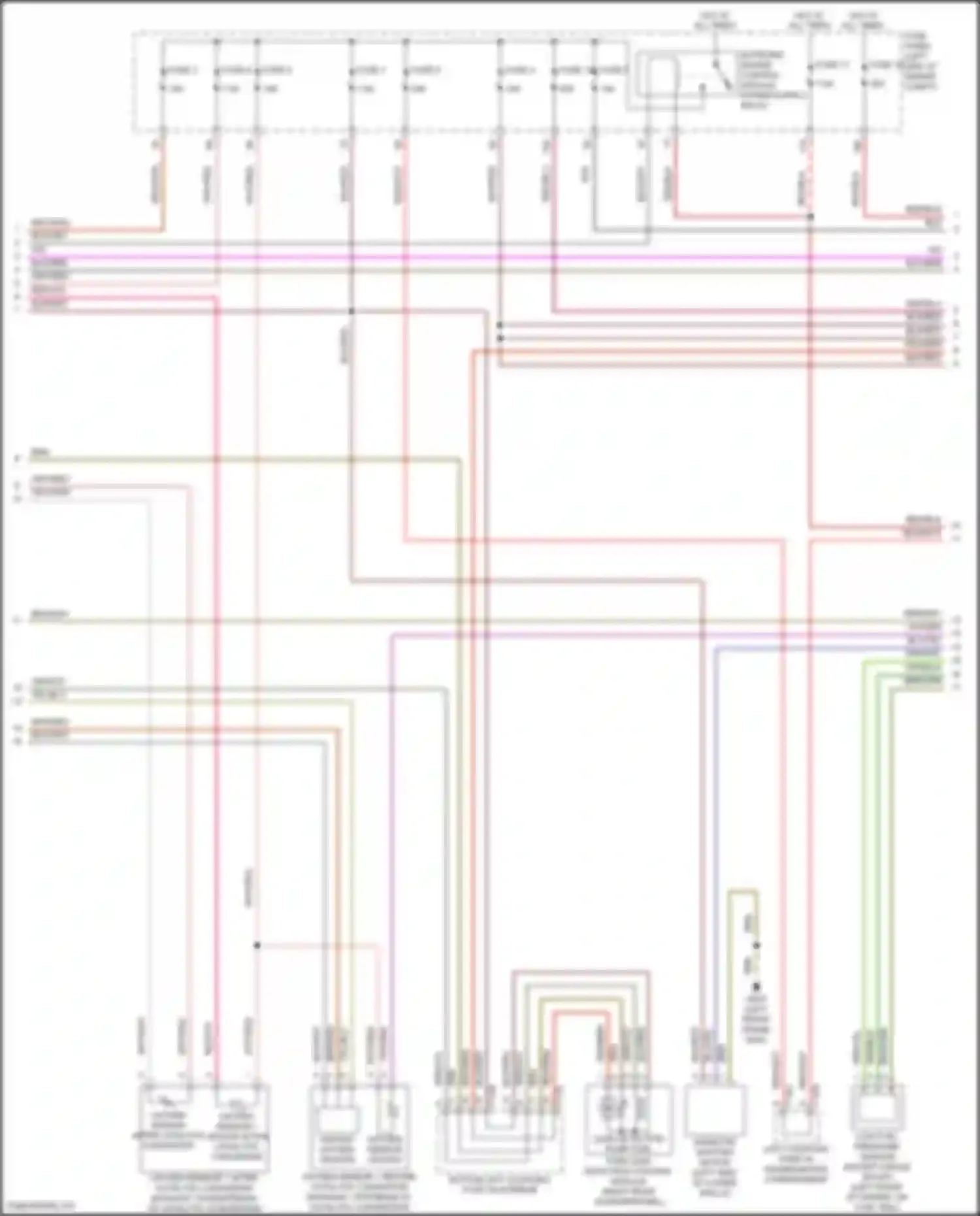 Wiring diagram oxygen sensor after catalytic converter for Volkswagen Teramont I facelift (2021-2024) (1 of 2)