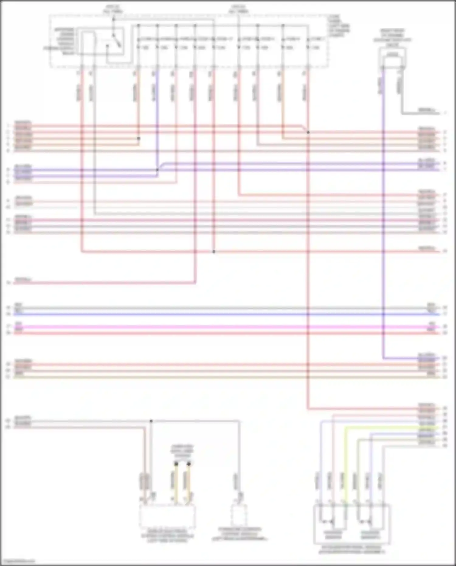 Wiring diagram position sensor for Volkswagen Teramont I facelift (2021-2024) (2 of 2)