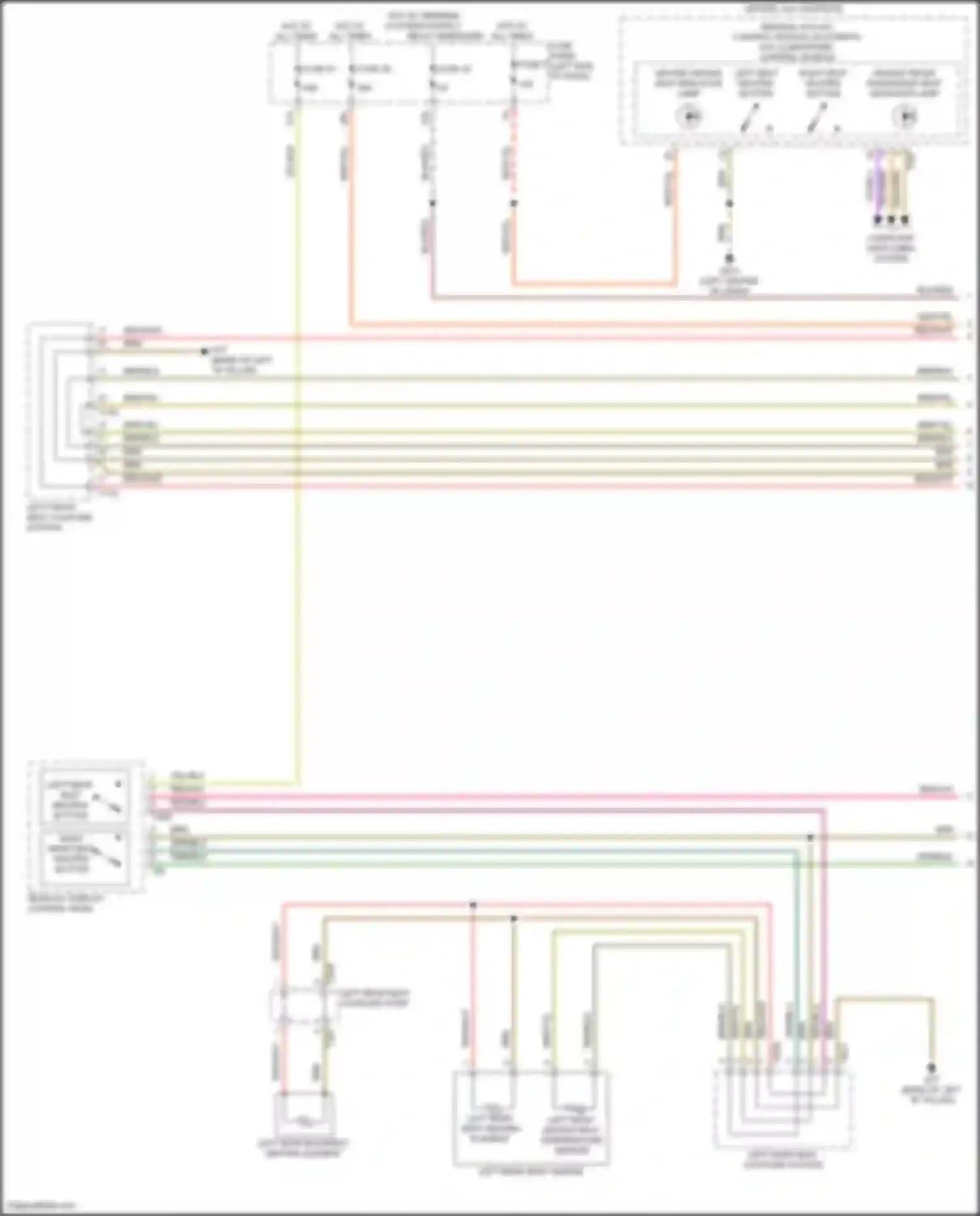 Wiring diagram rear a/c display control head for Volkswagen Teramont I facelift (2021-2024) (4 of 6)