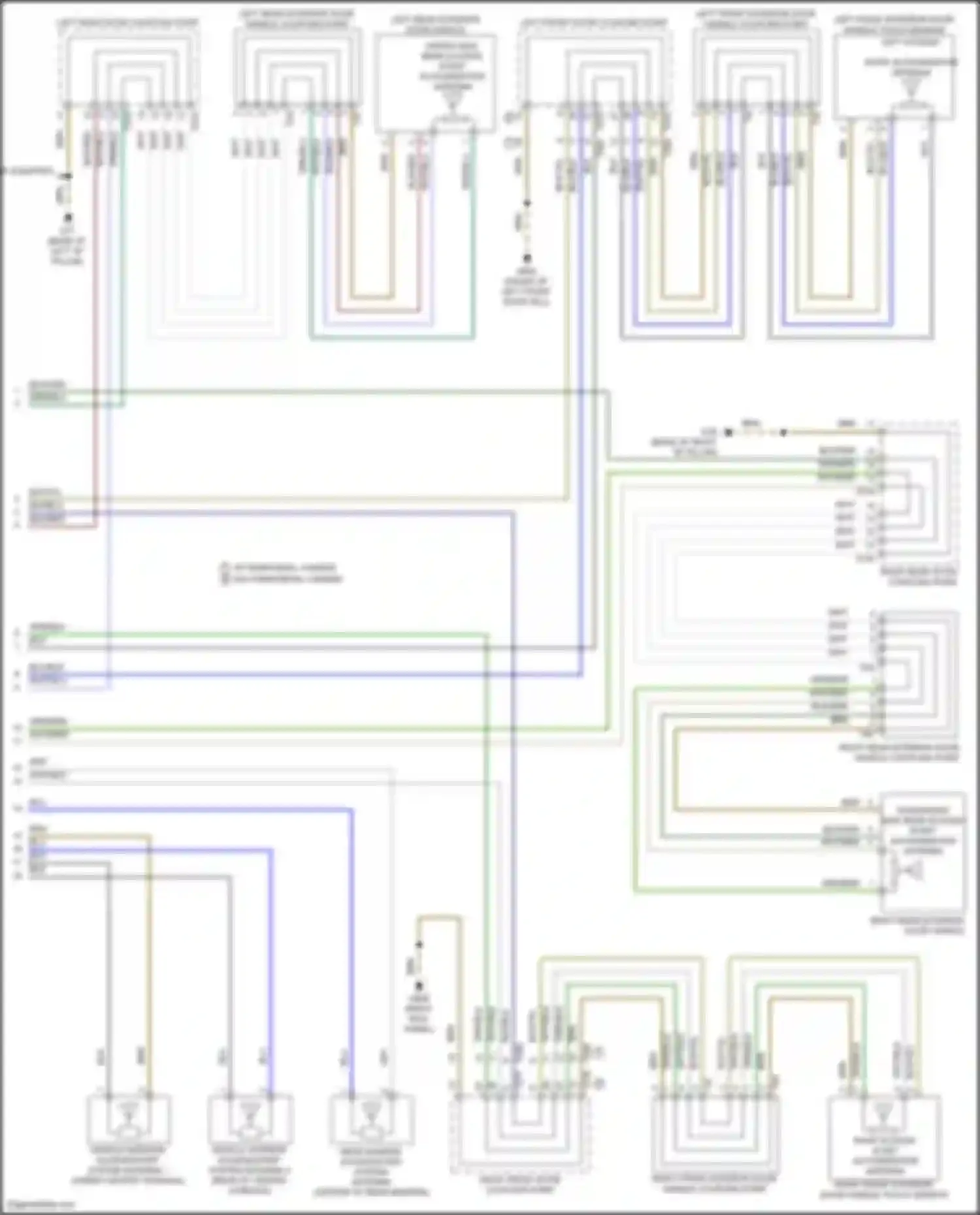 Wiring diagram right front door coupling point for Volkswagen Teramont I facelift (2021-2024) (1 of 22)