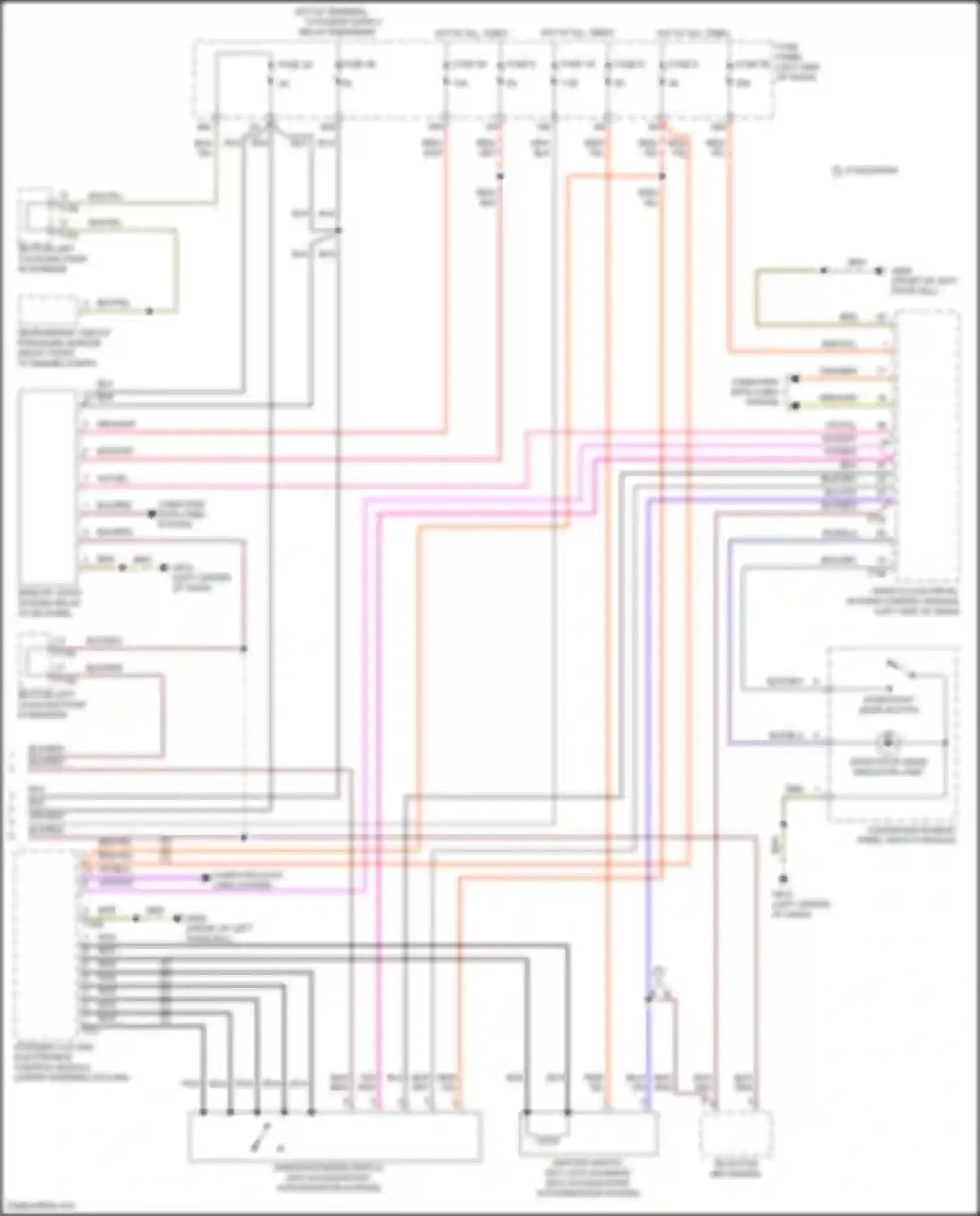 Wiring diagram steering column electronics control module for Volkswagen Teramont I facelift (2021-2024) (8 of 18)