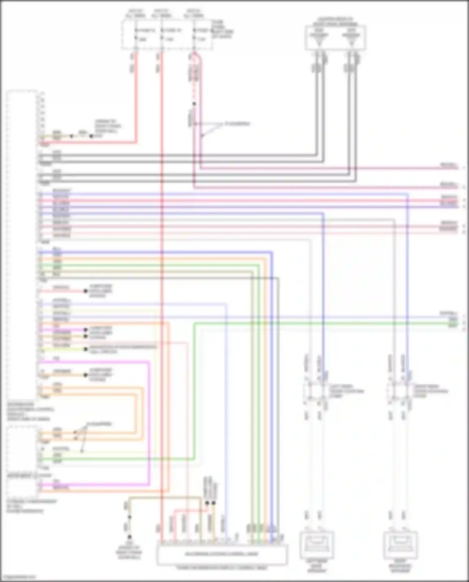 Wiring diagram storage compartment w/ cell phone interface for Volkswagen Teramont I facelift (2021-2024) (3 of 5)