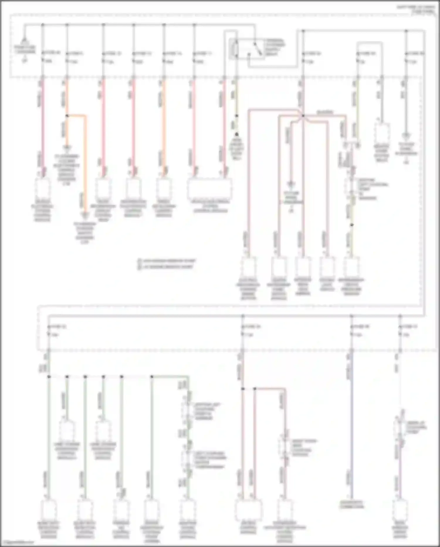 Wiring diagram terminal 15 power supply relay for Volkswagen Teramont I facelift (2021-2024) (2 of 2)