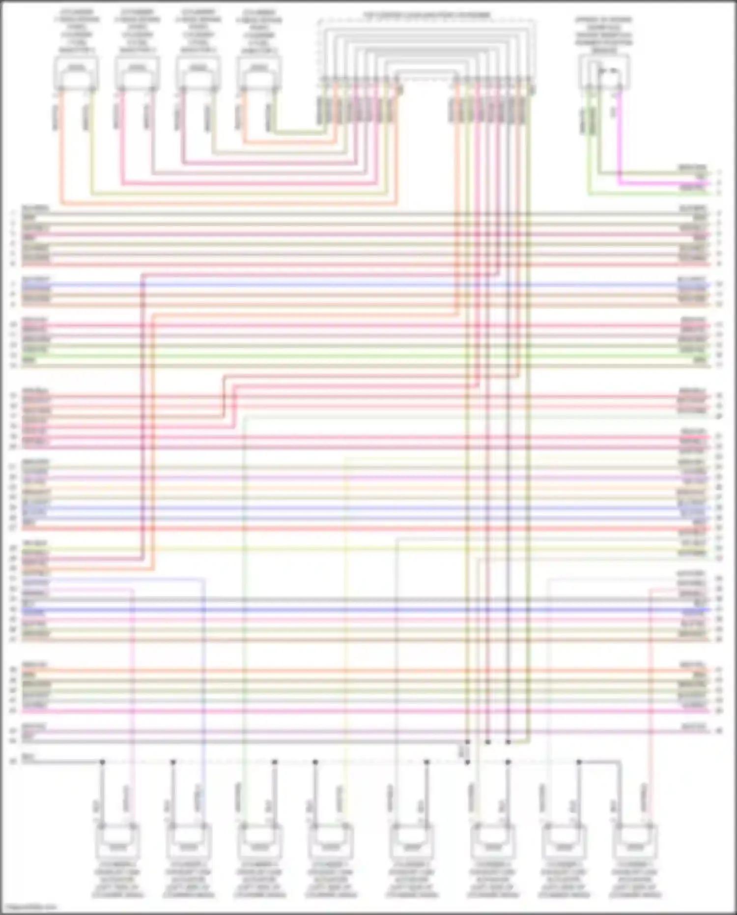 Wiring diagram top center coupling point on engine for Volkswagen Teramont I facelift (2021-2024) (1 of 1)