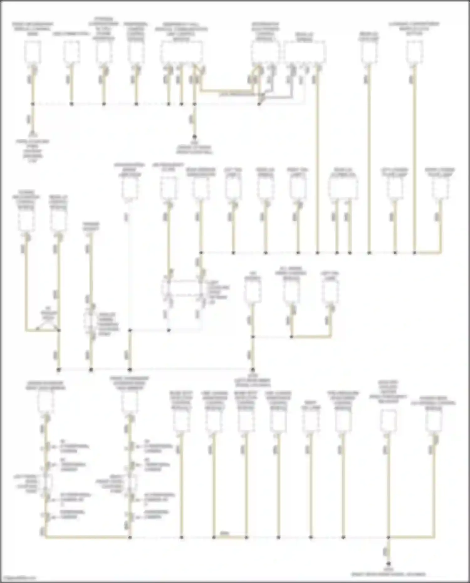 Wiring diagram towing recognition control module for Volkswagen Teramont I facelift (2021-2024) (3 of 7)