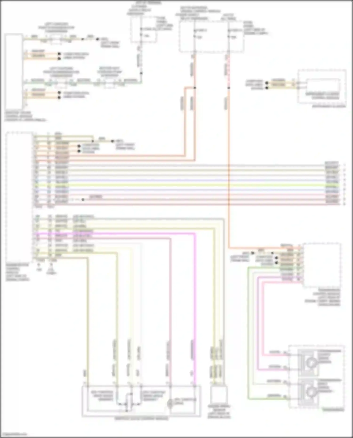 Wiring diagram transmission control module for Volkswagen Teramont I facelift (2021-2024) (5 of 9)