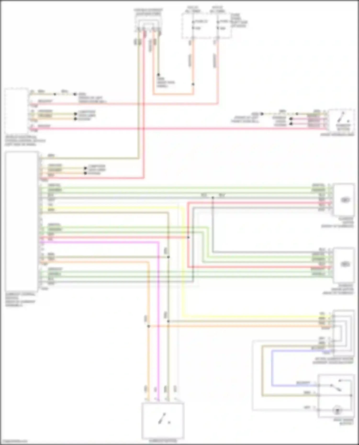 Wiring diagram vehicle electrical system control module for Volkswagen Teramont I facelift (2021-2024) (15 of 41)