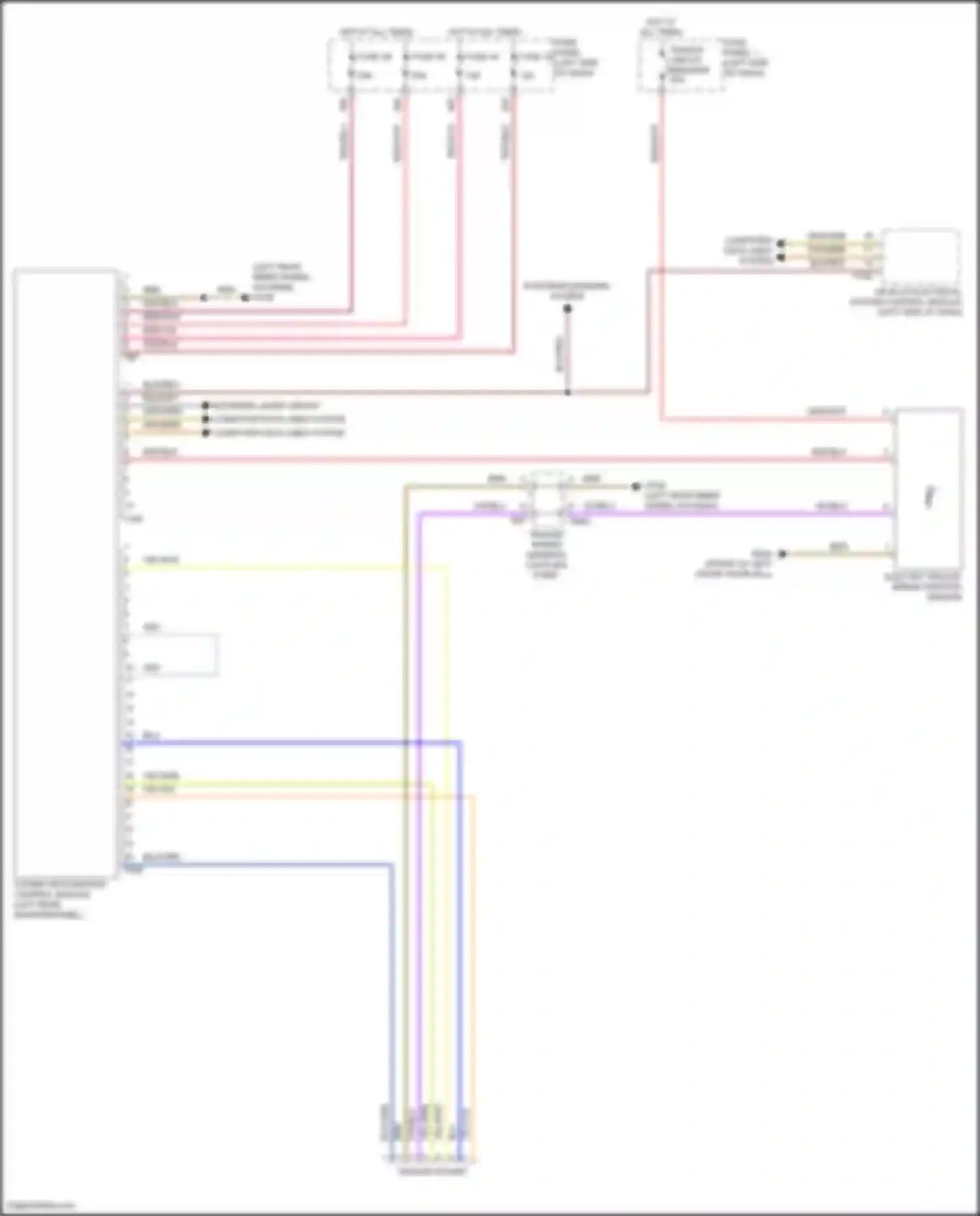 Wiring diagram vehicle electrical system control module for Volkswagen Teramont I facelift (2021-2024) (29 of 41)
