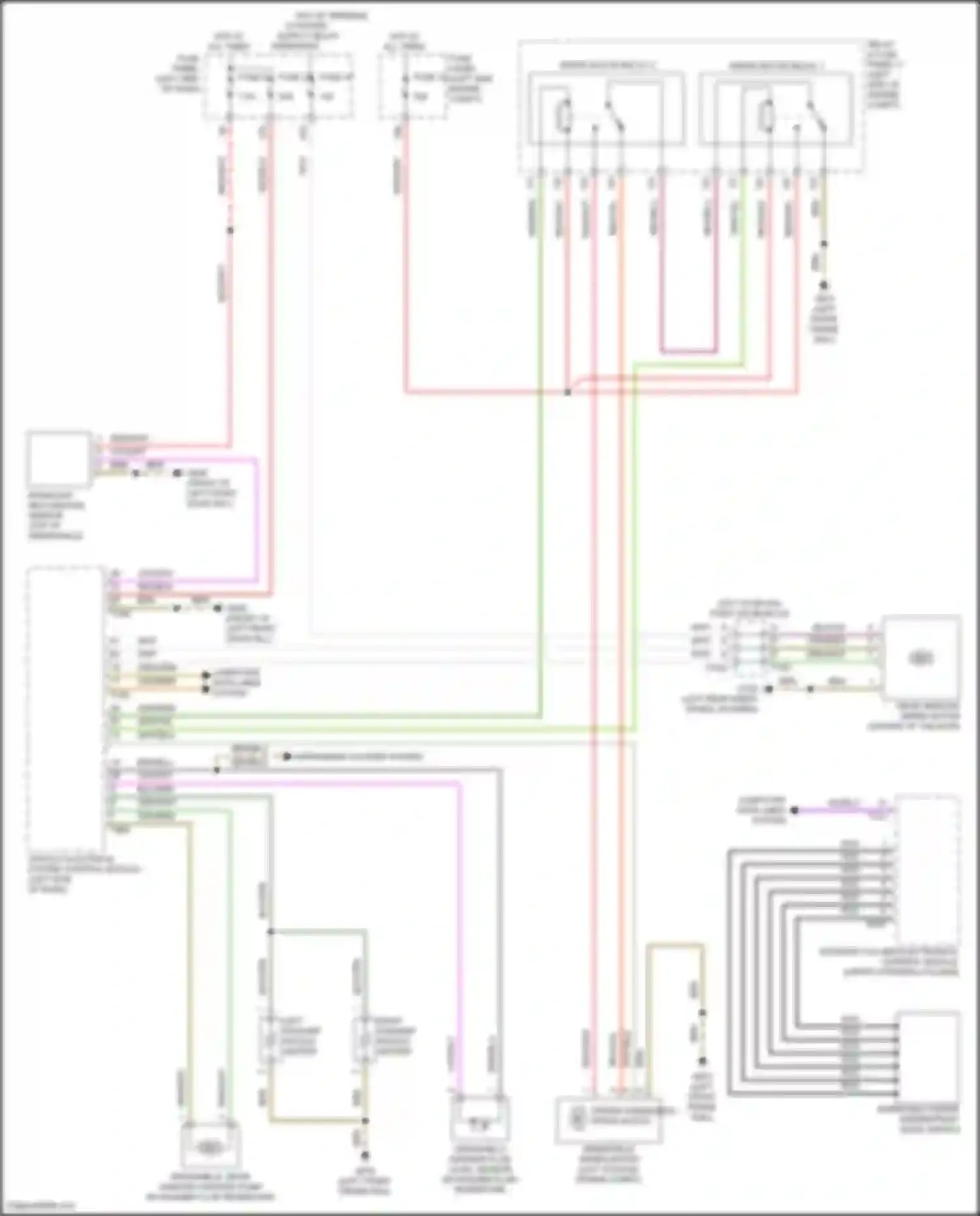 Wiring diagram windshield washer fluid level sensor for Volkswagen Teramont I facelift (2021-2024) (5 of 5)