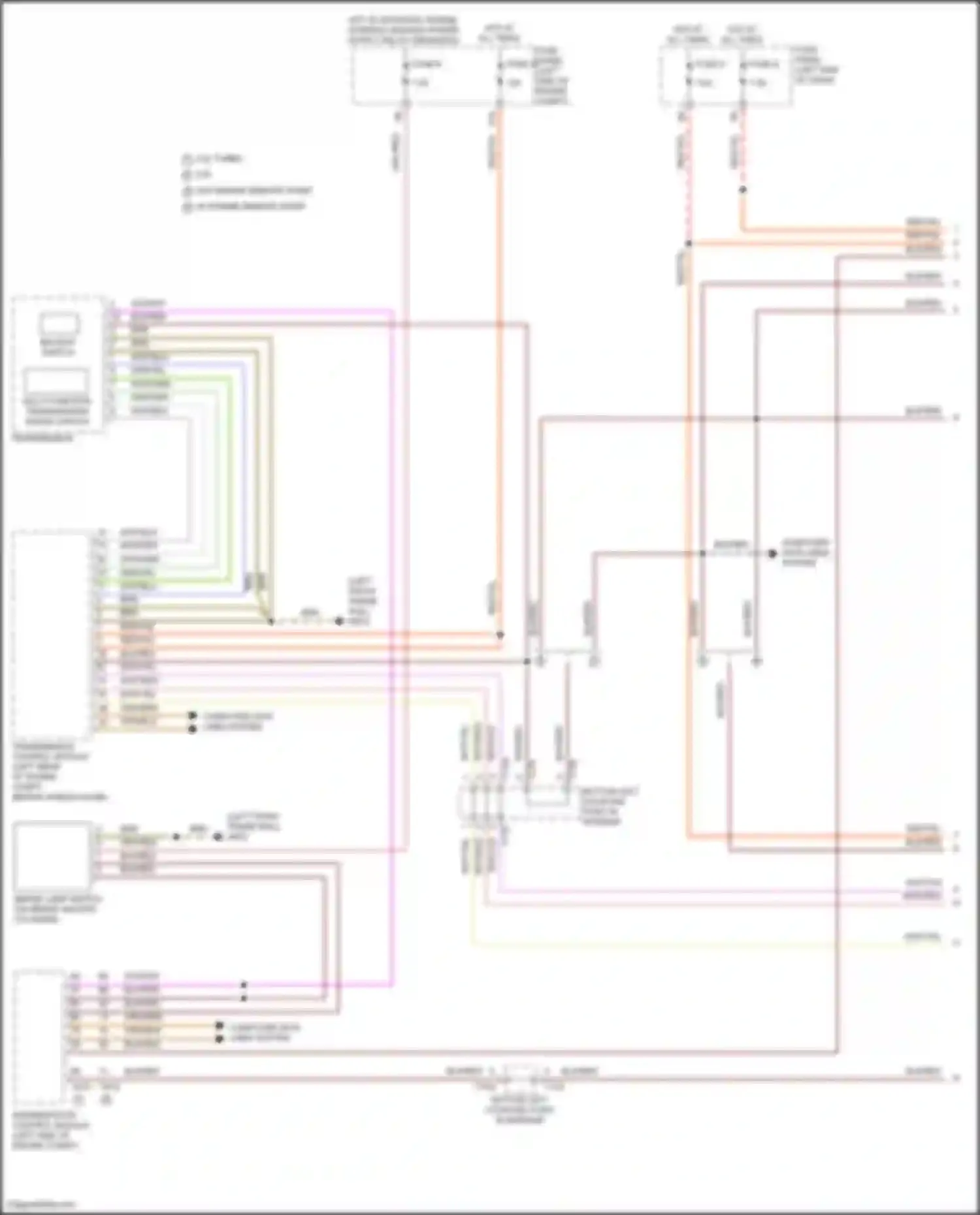 Wiring diagram w/o engine remote start for Volkswagen Teramont I facelift (2021-2024) (5 of 6)