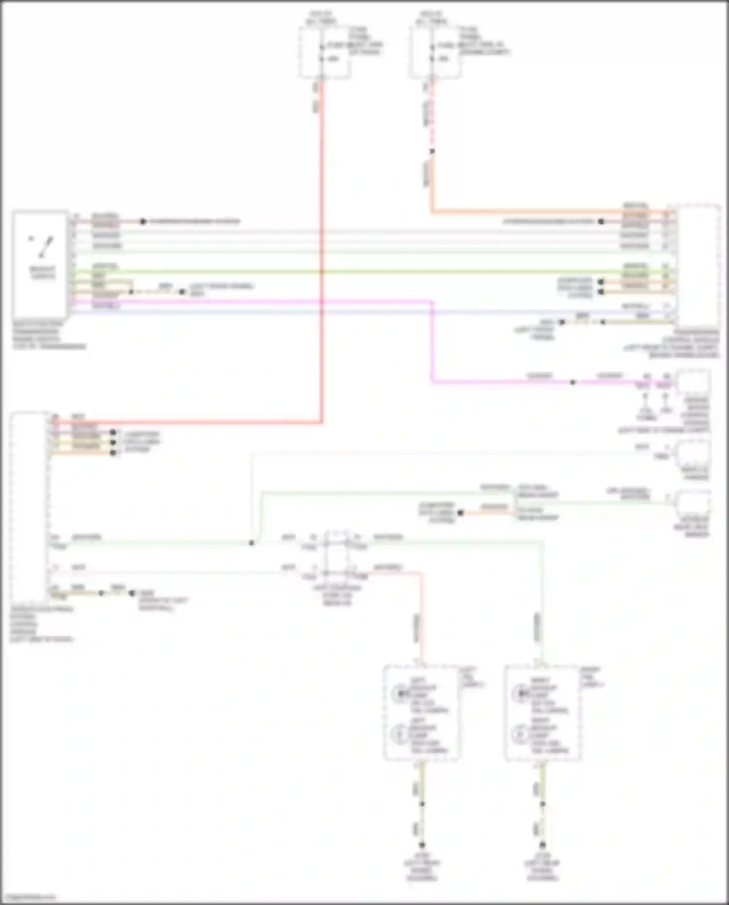 Teramont Volkswagen I (2017-2021): Backup lamps circuit