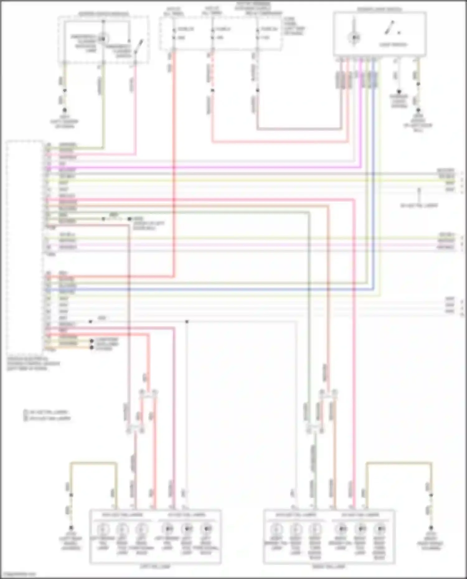 Teramont Volkswagen I (2017-2021): Exterior lamps circuit (1 of 3)