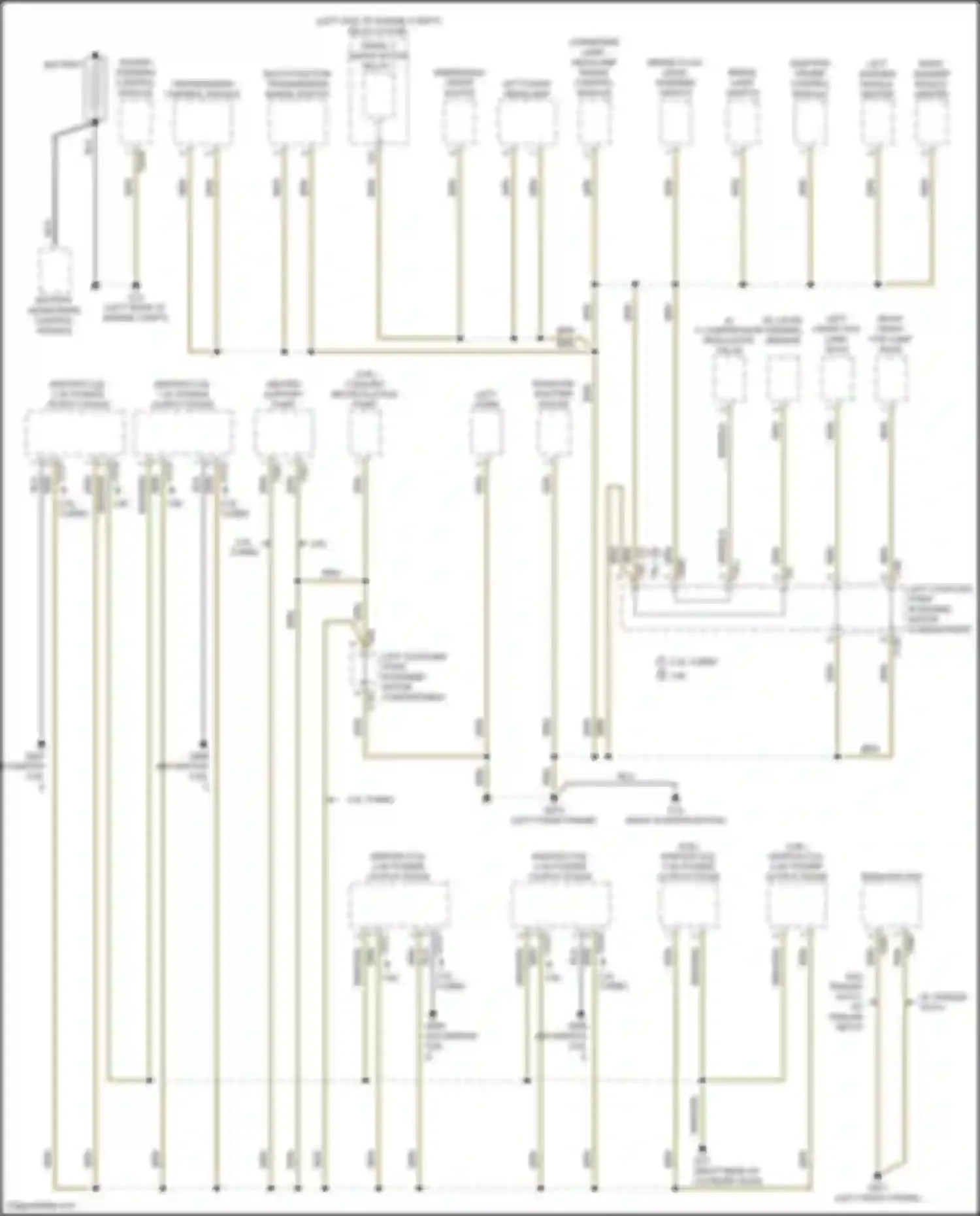 Teramont Volkswagen I (2017-2021): Ground distribution circuit (1 of 5)