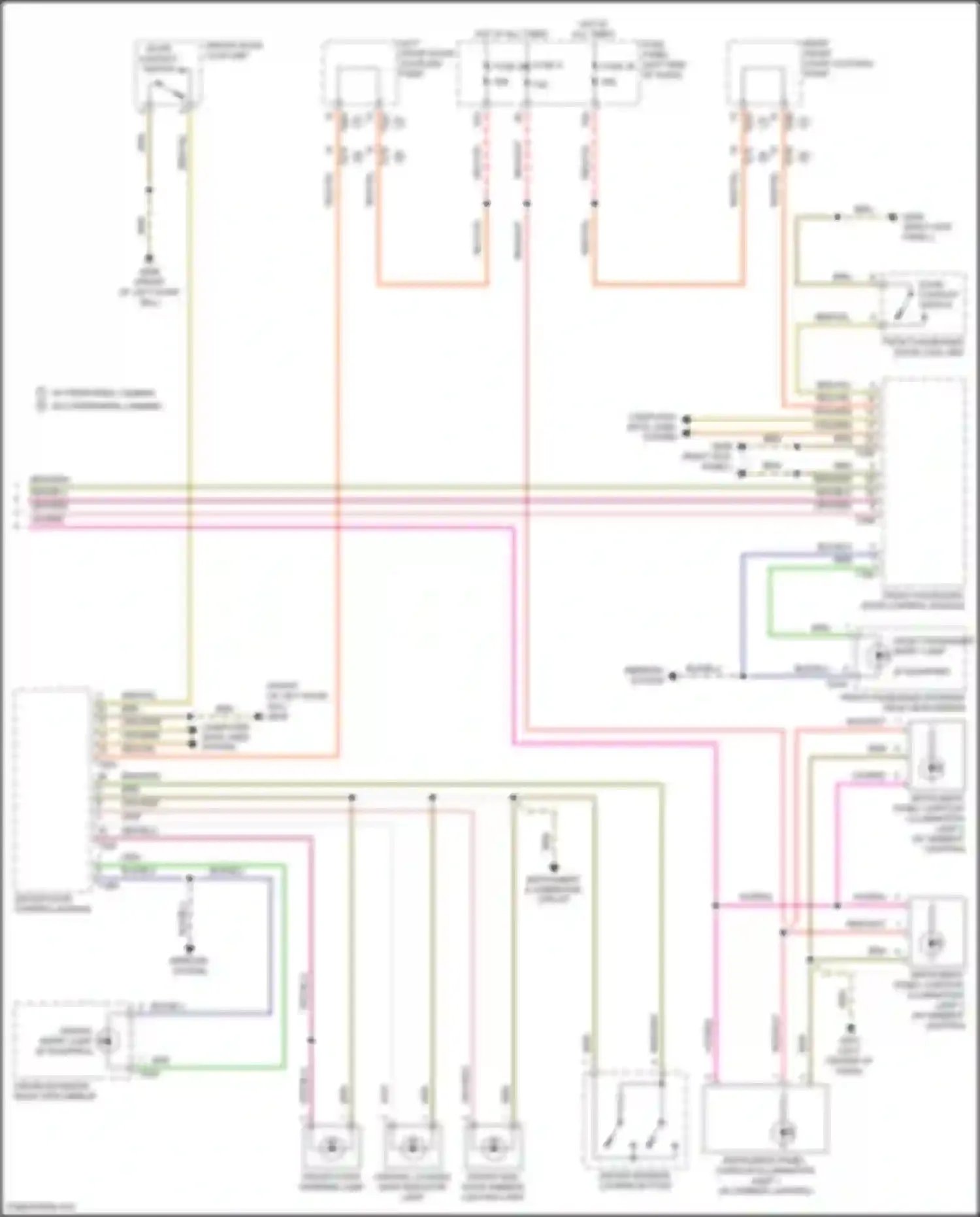 Teramont Volkswagen I (2017-2021): Courtesy lamps circuit (3 of 3)