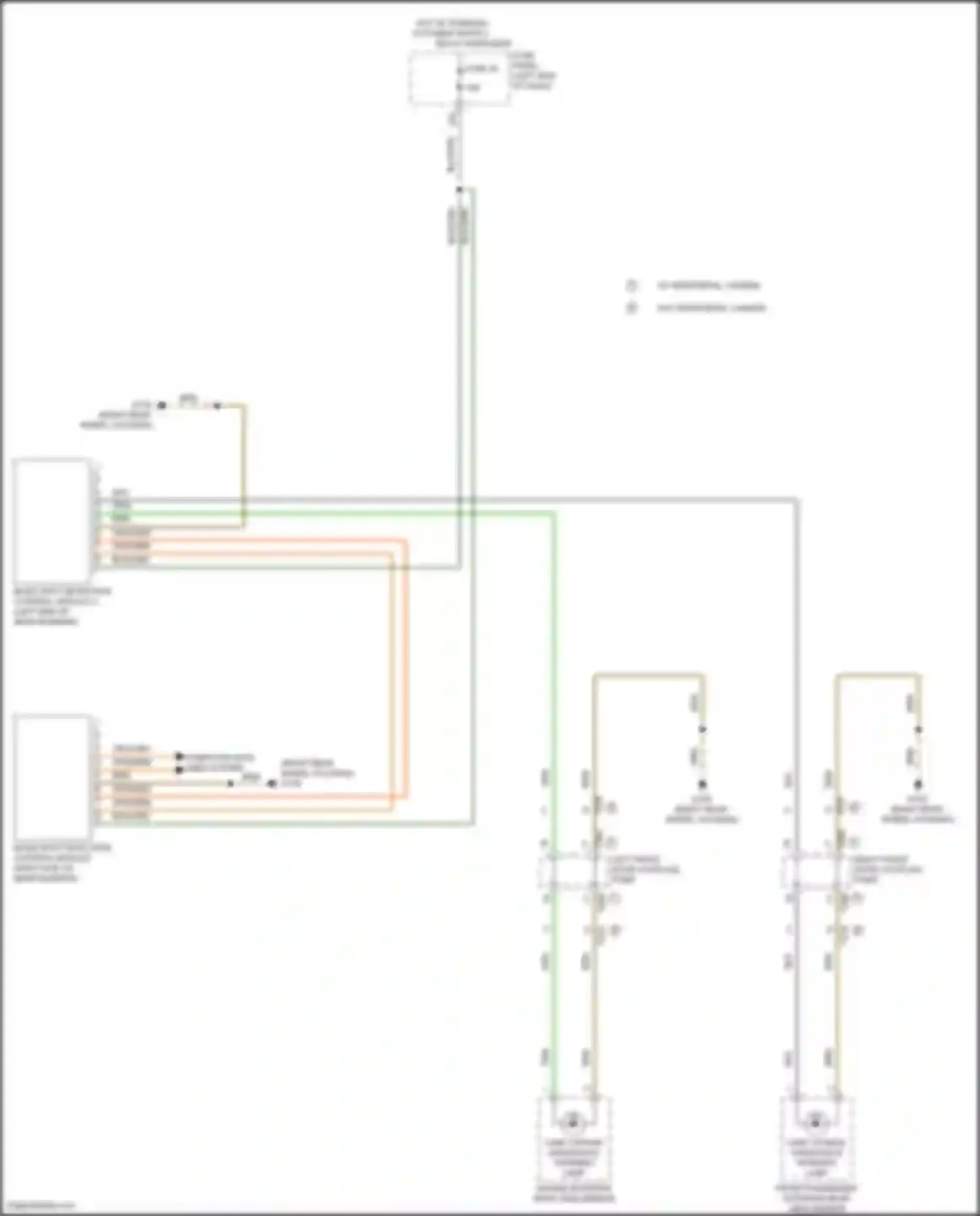 Teramont Volkswagen I (2017-2021): Blind spot monitoring circuit