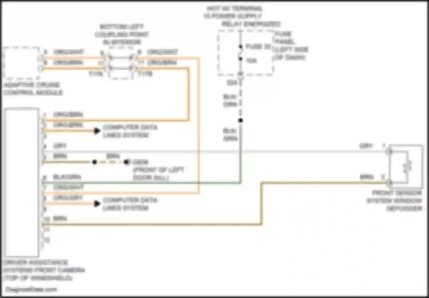 Teramont Volkswagen I (2017-2021): Lane departure warning circuit