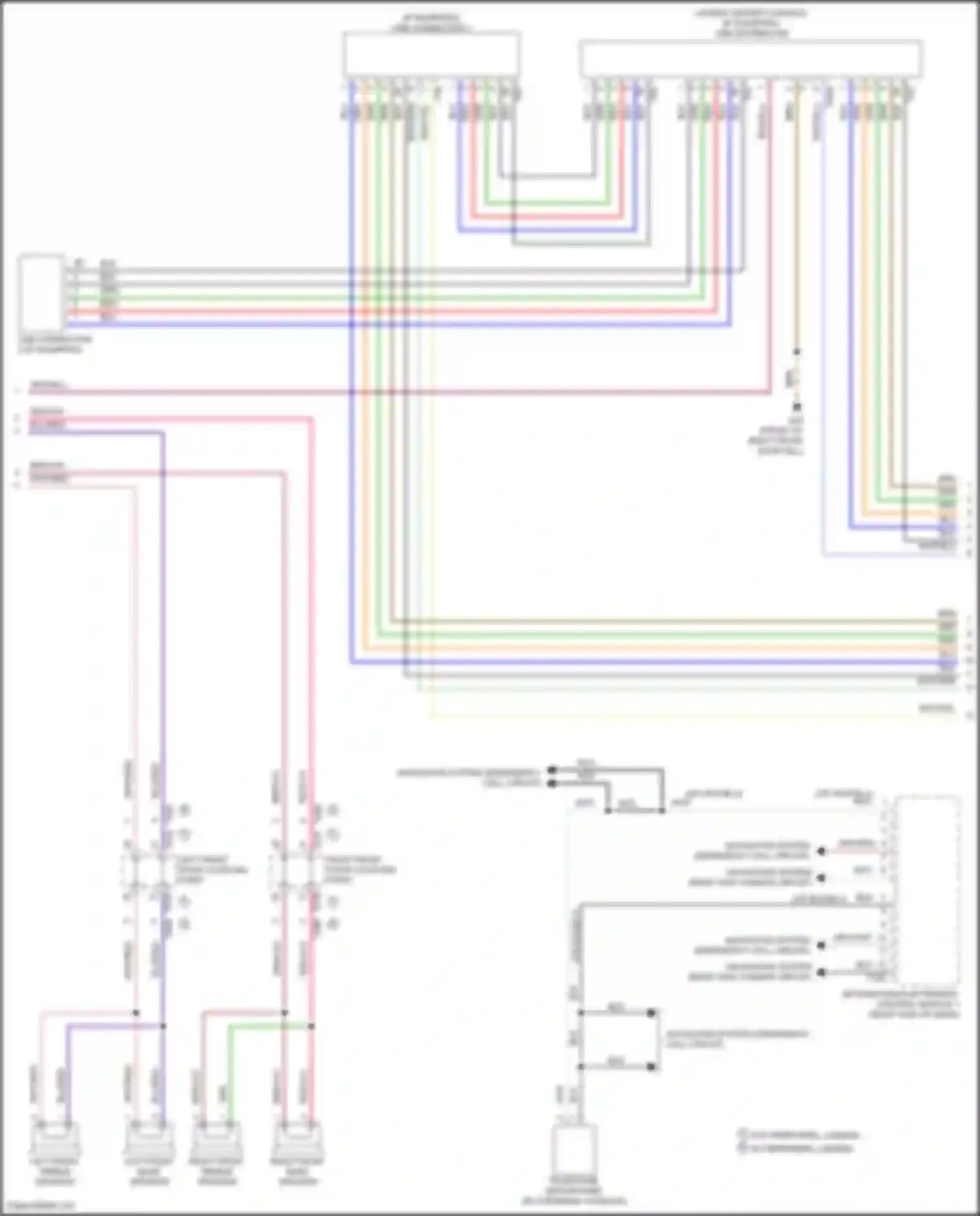 Teramont Volkswagen I (2017-2021): Navigation circuit, w/o amplifier (2 of 3)