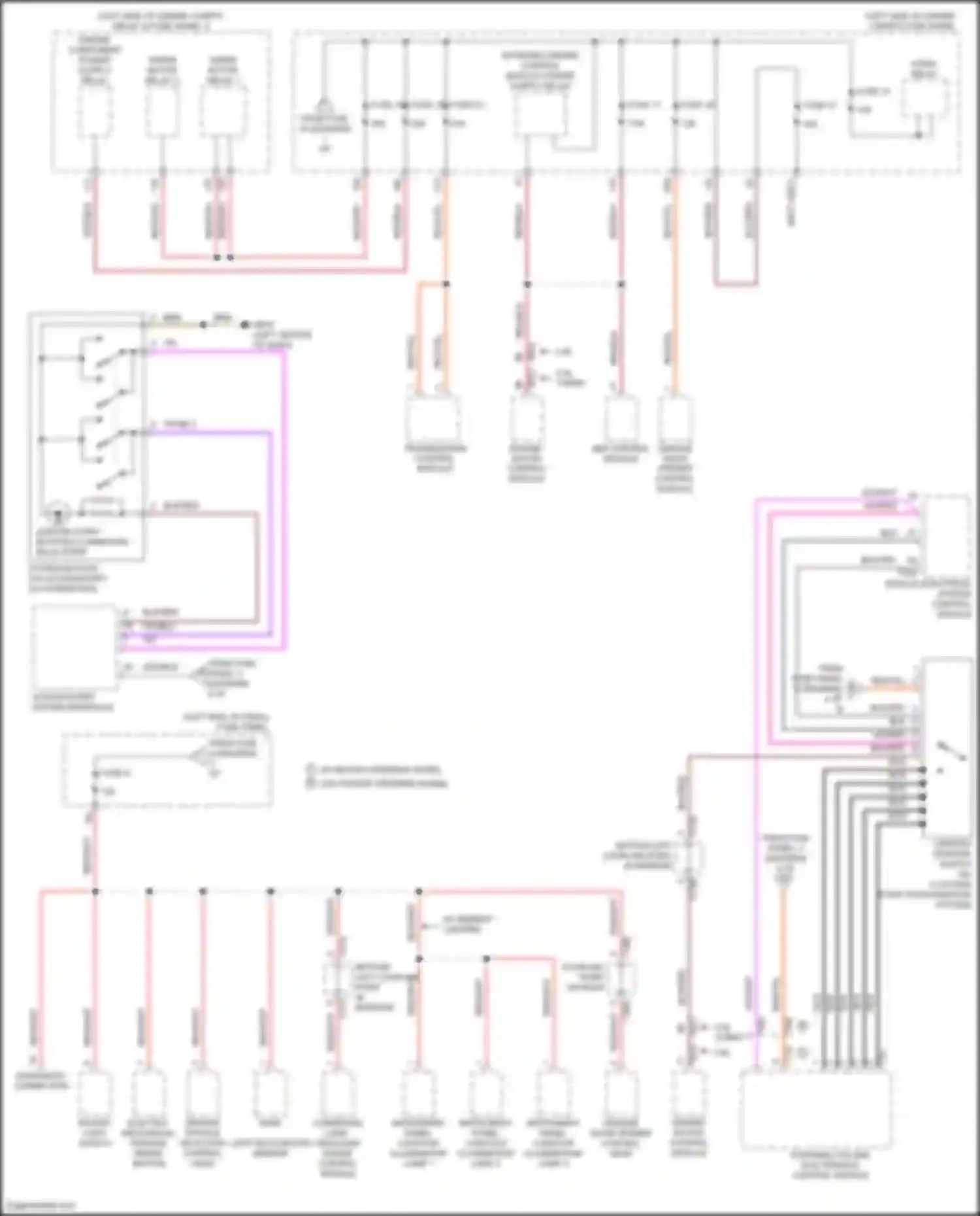 Wiring diagram abs control module for Volkswagen Teramont I (2017-2021) (5 of 5)