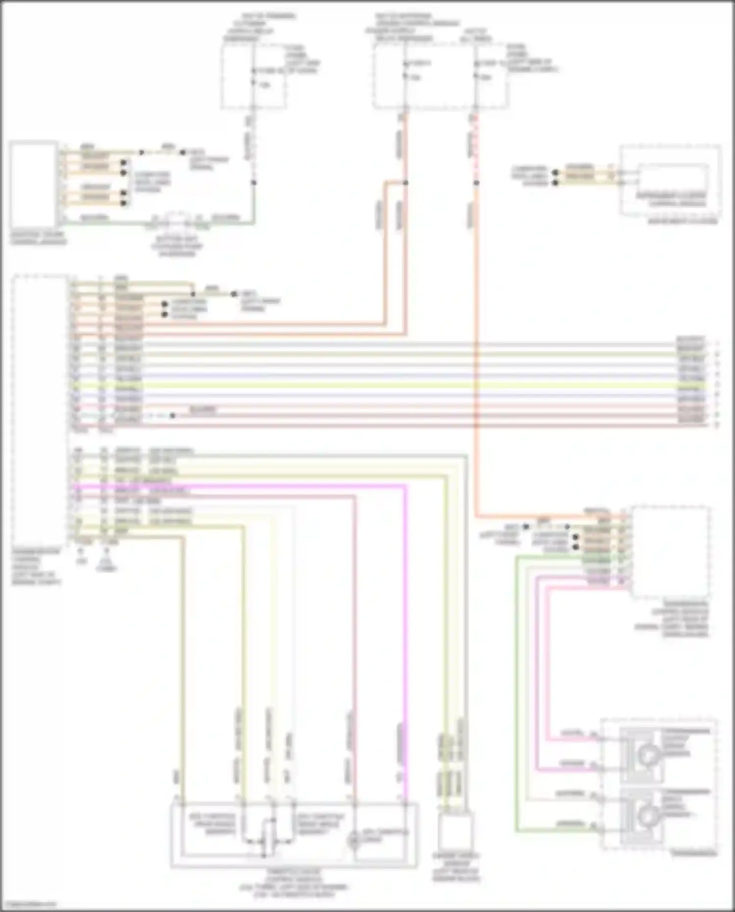 Wiring diagram adaptive cruise control module for Volkswagen Teramont I (2017-2021) (2 of 5)