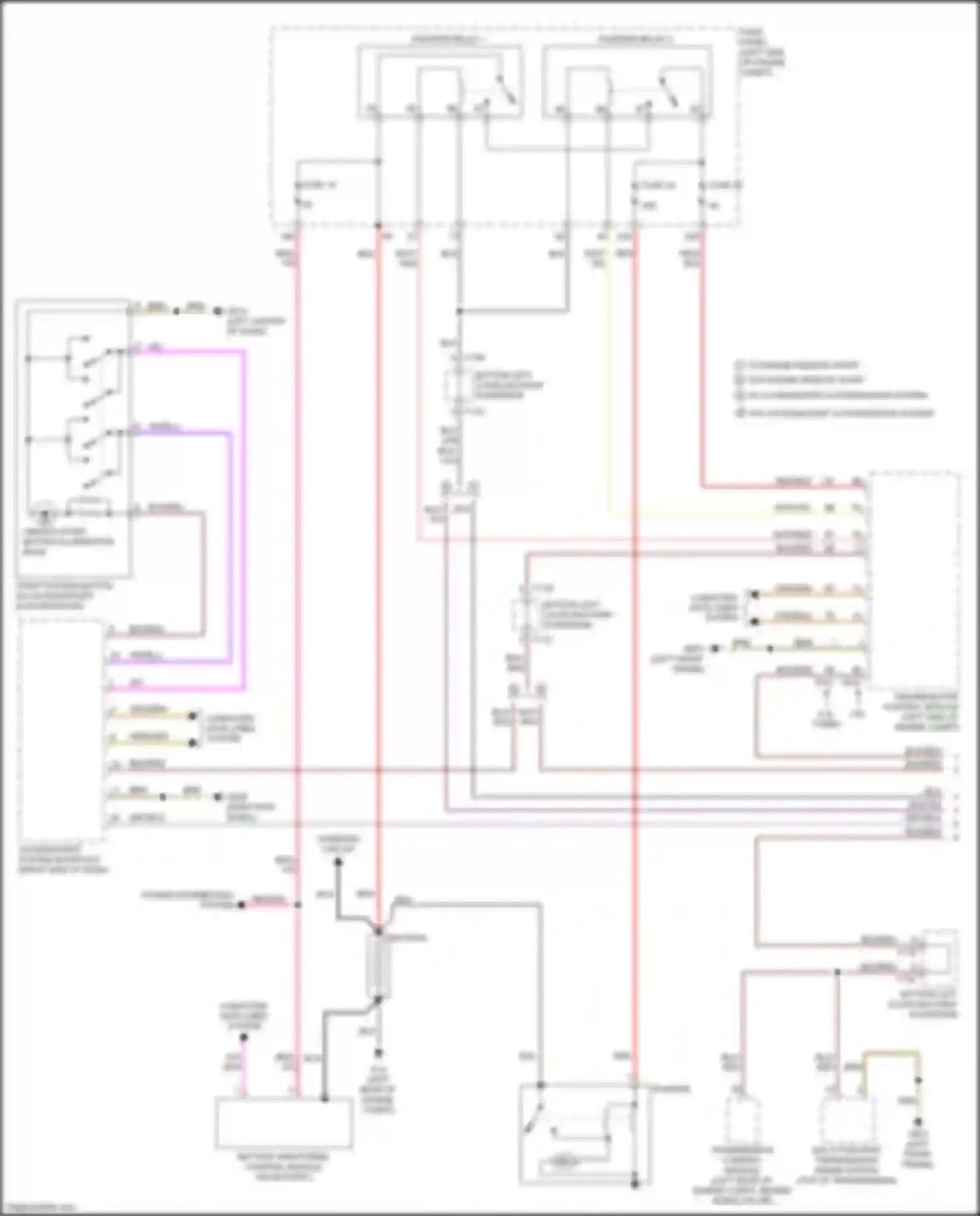 Wiring diagram battery monitoring control module for Volkswagen Teramont I (2017-2021) (5 of 5)